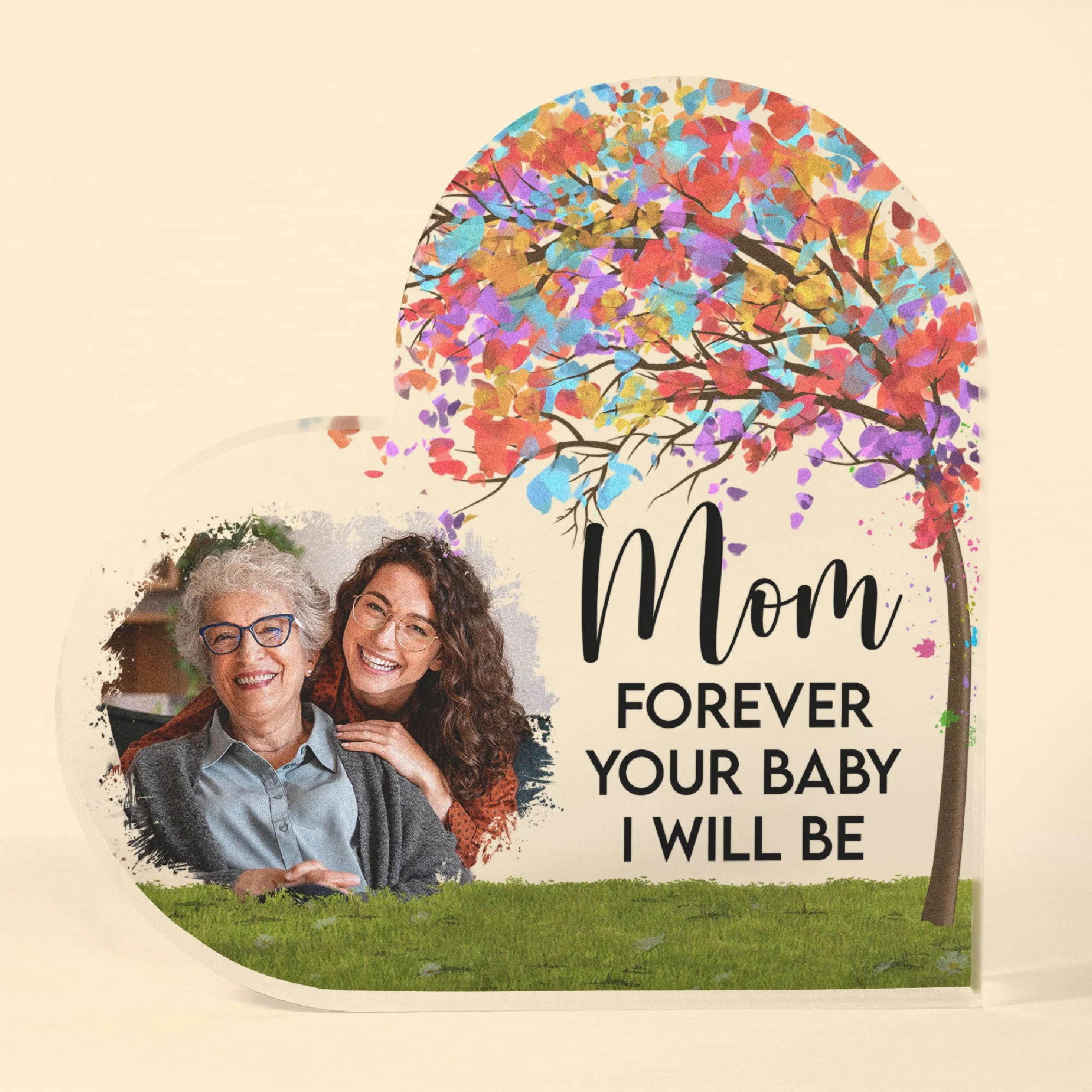 Forever Your Baby, Mom - Personalized Acrylic Photo Plaque - Image 6