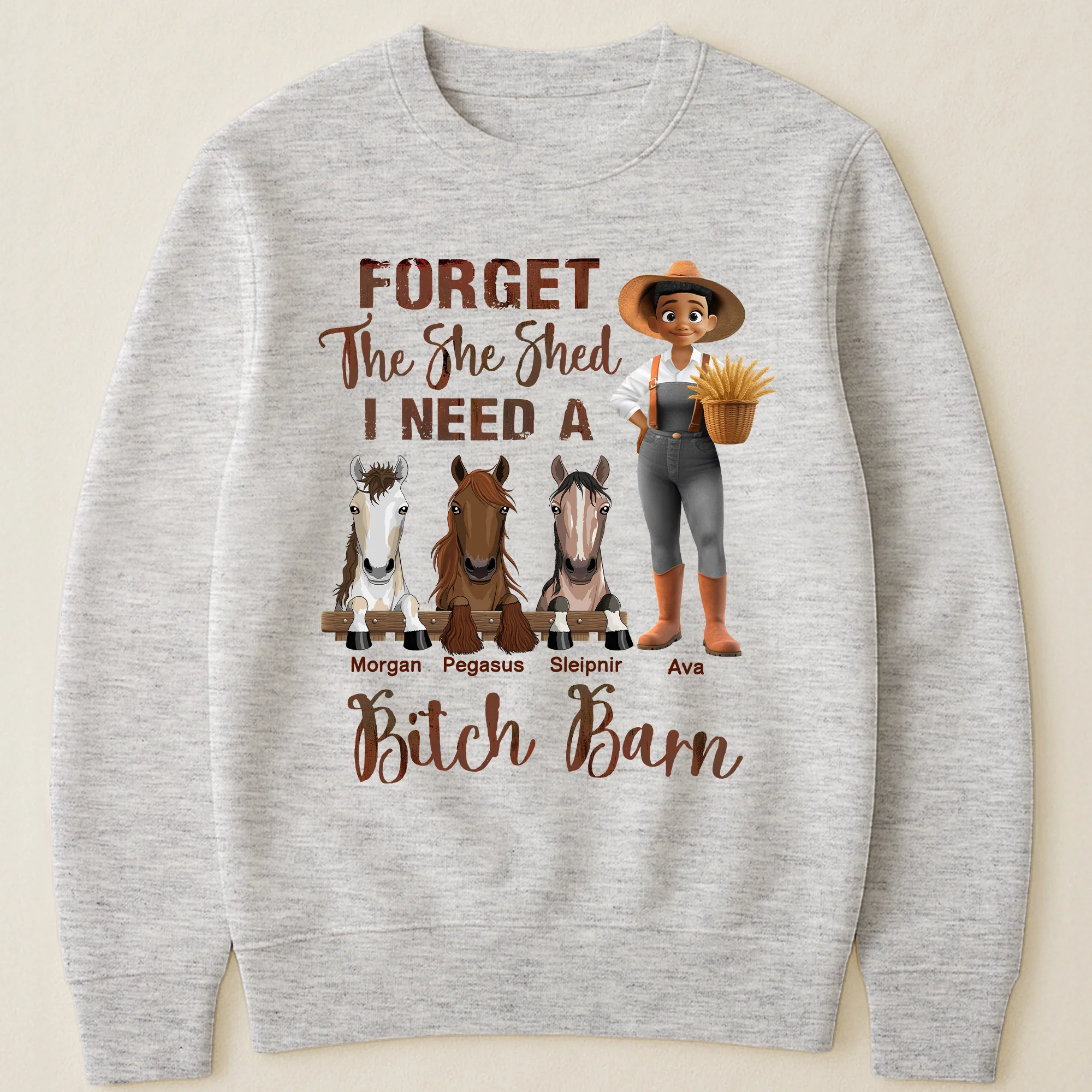 Forget The She Shed I Need A Bitch Barn - Personalized Shirt - Image 3