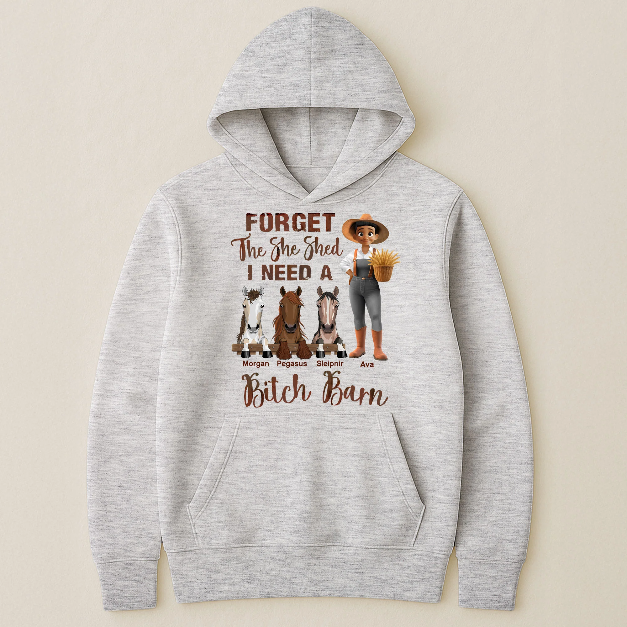 Forget The She Shed I Need A Bitch Barn - Personalized Shirt - Image 5