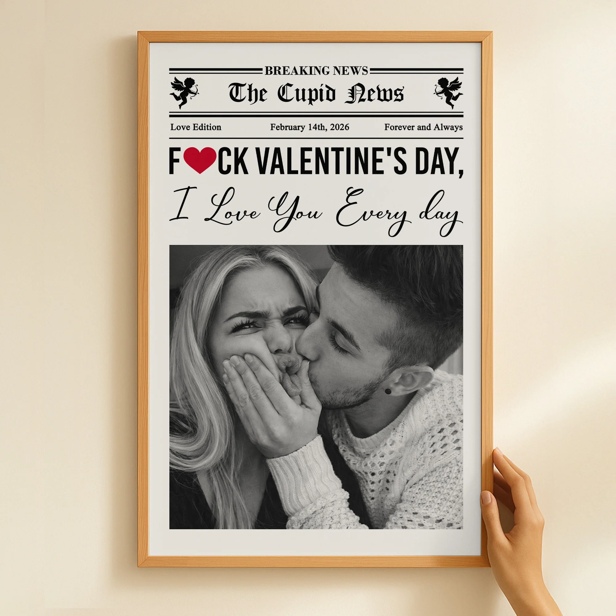 Forget Valentine's Day, I Love You Every Day 1st Valentine's Day Gift For Couples, Him, Her - Personalized Photo Poster - Image 6