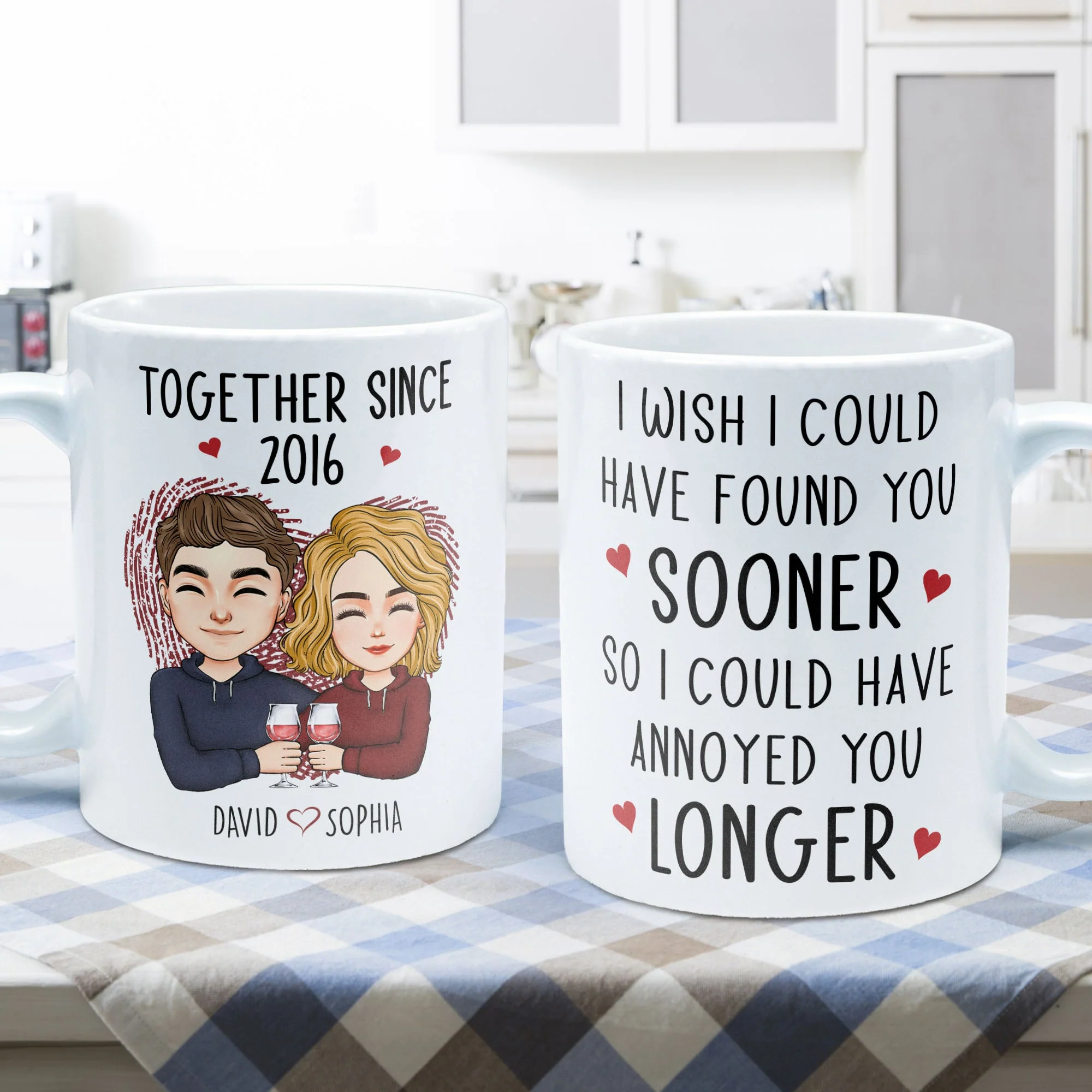 Found You Sooner, Annoyed You Longer - Personalized Mug - Image 6