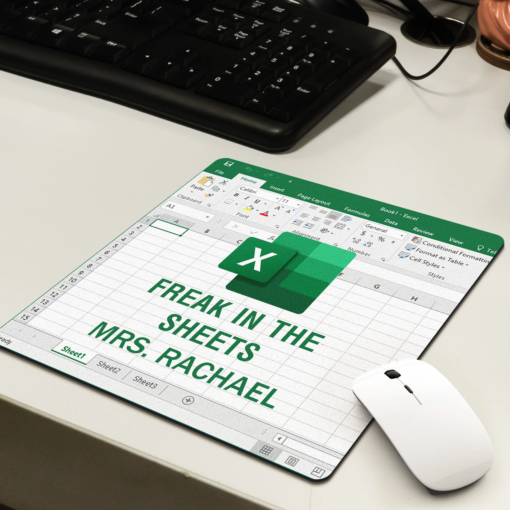 Freak In The Sheets - For Boss, Coworkers - Custom Shape Mouse Pad - Image 3