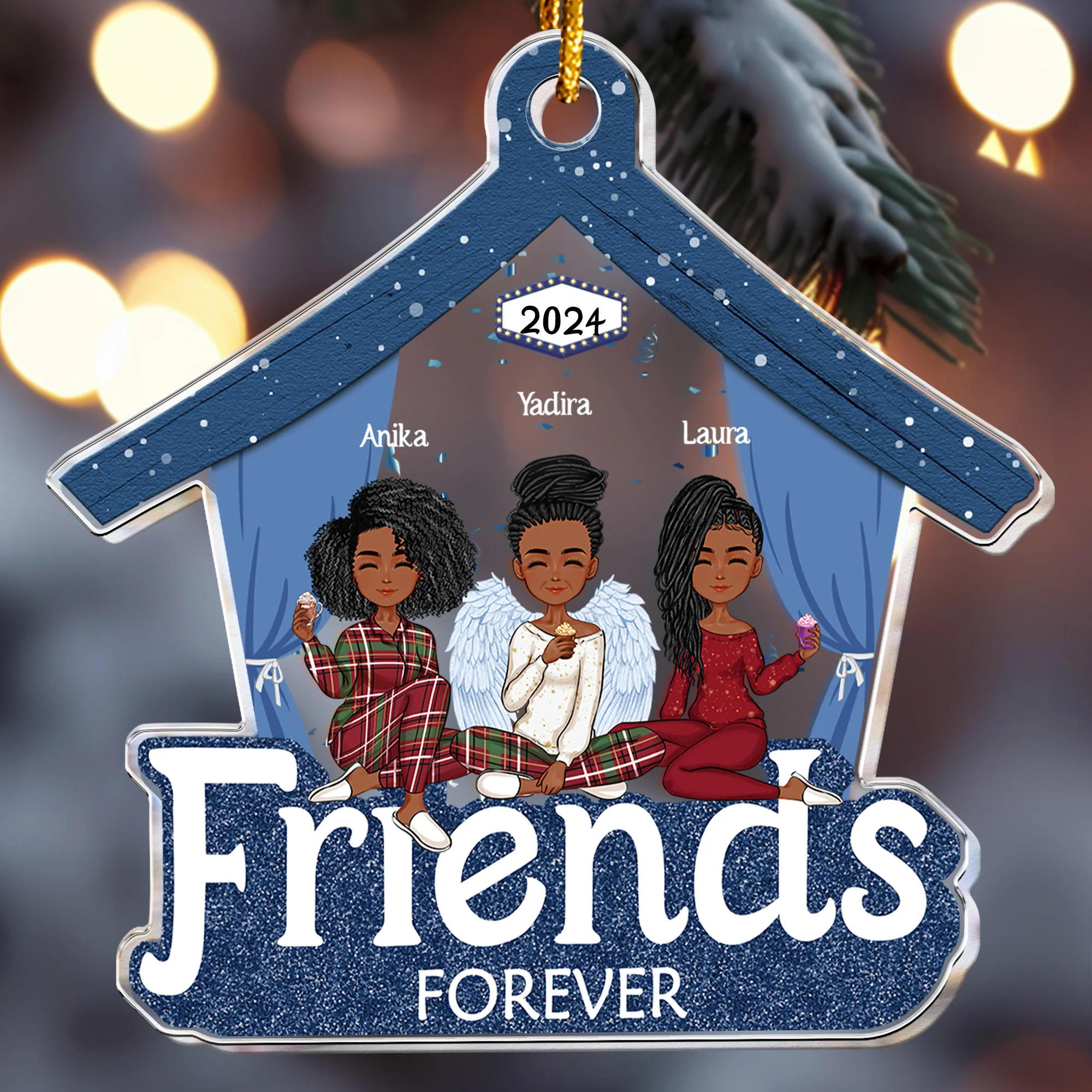 Friends - Besties Forever - Ver 2 - Personalized Acrylic Ornament - Image 5