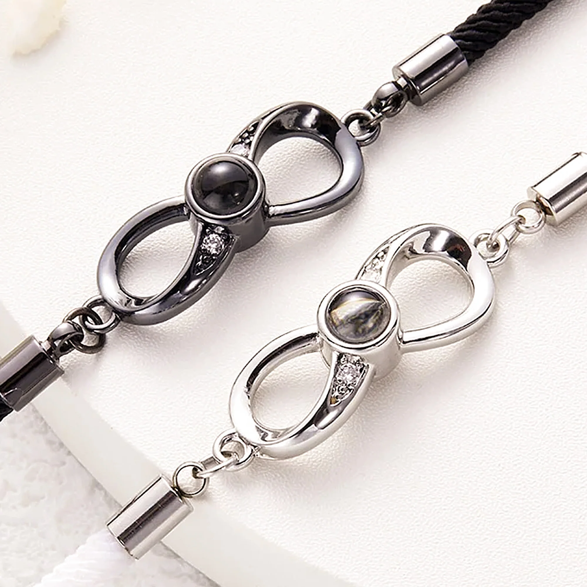 Friendship Gifts Idea Besties Forever - Custom Photo Projection Bracelets - Image 5