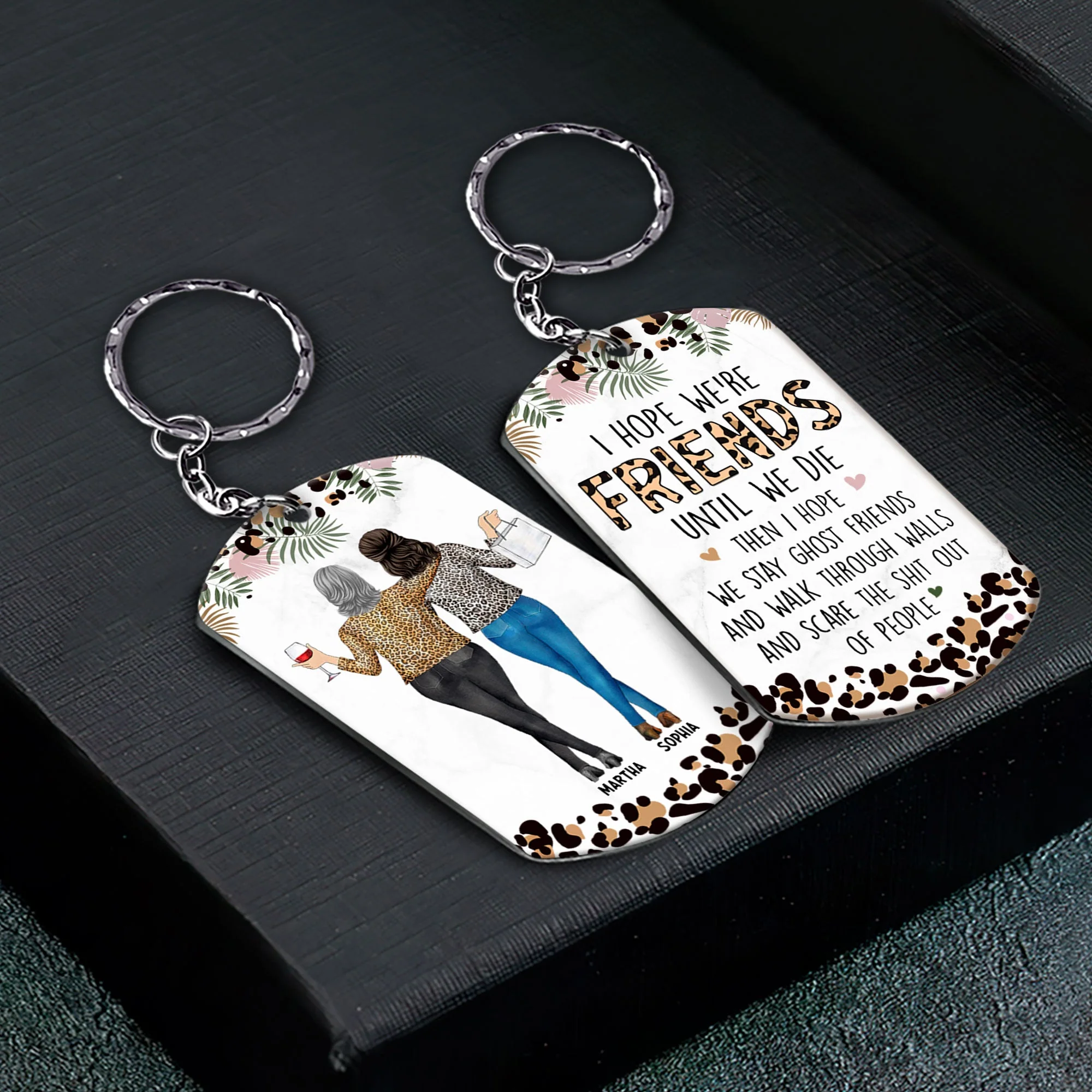Friendship I Hope We Are Friends Funny - Personalized Keychain - Image 4
