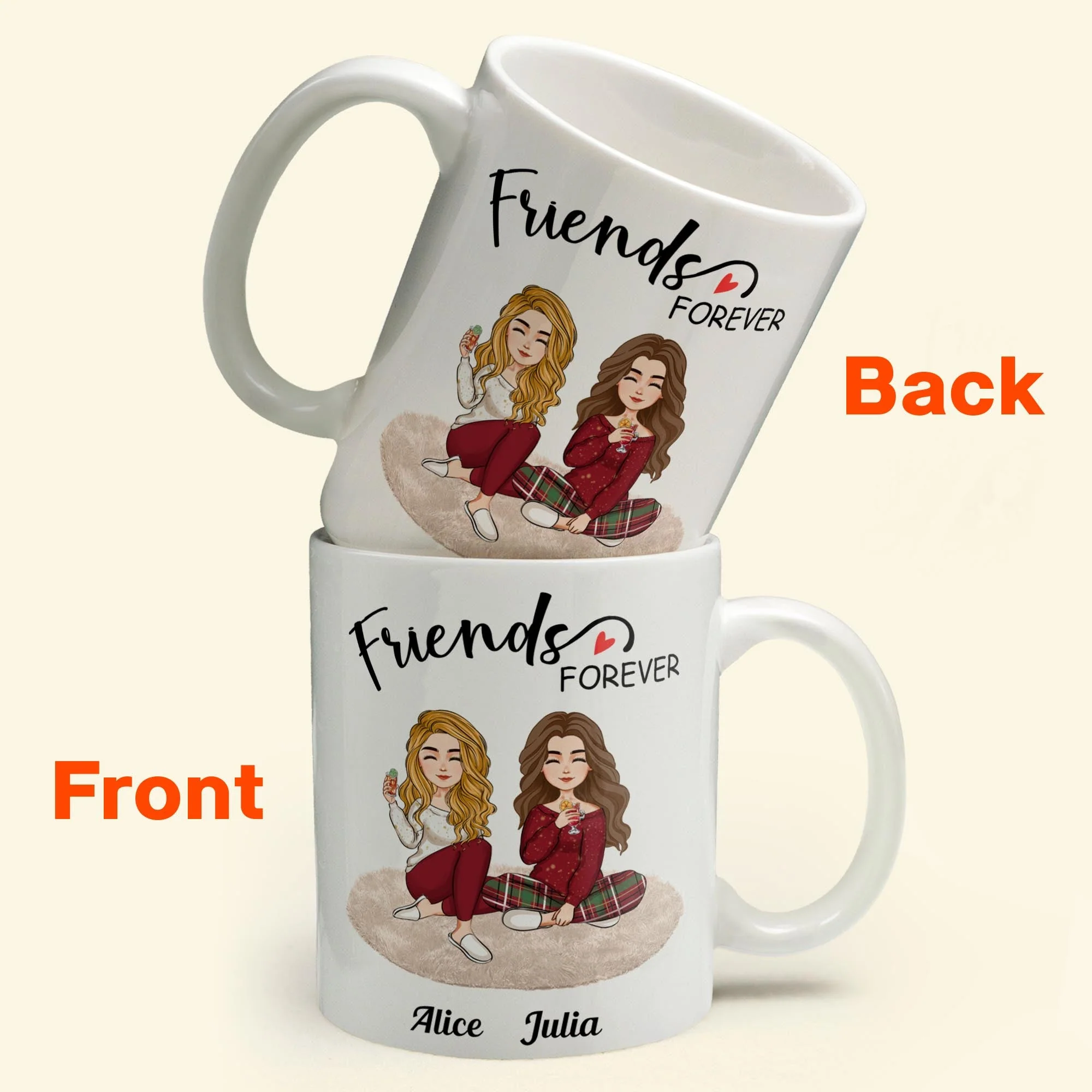 Friendship Forever - Personalized Mug - Image 2