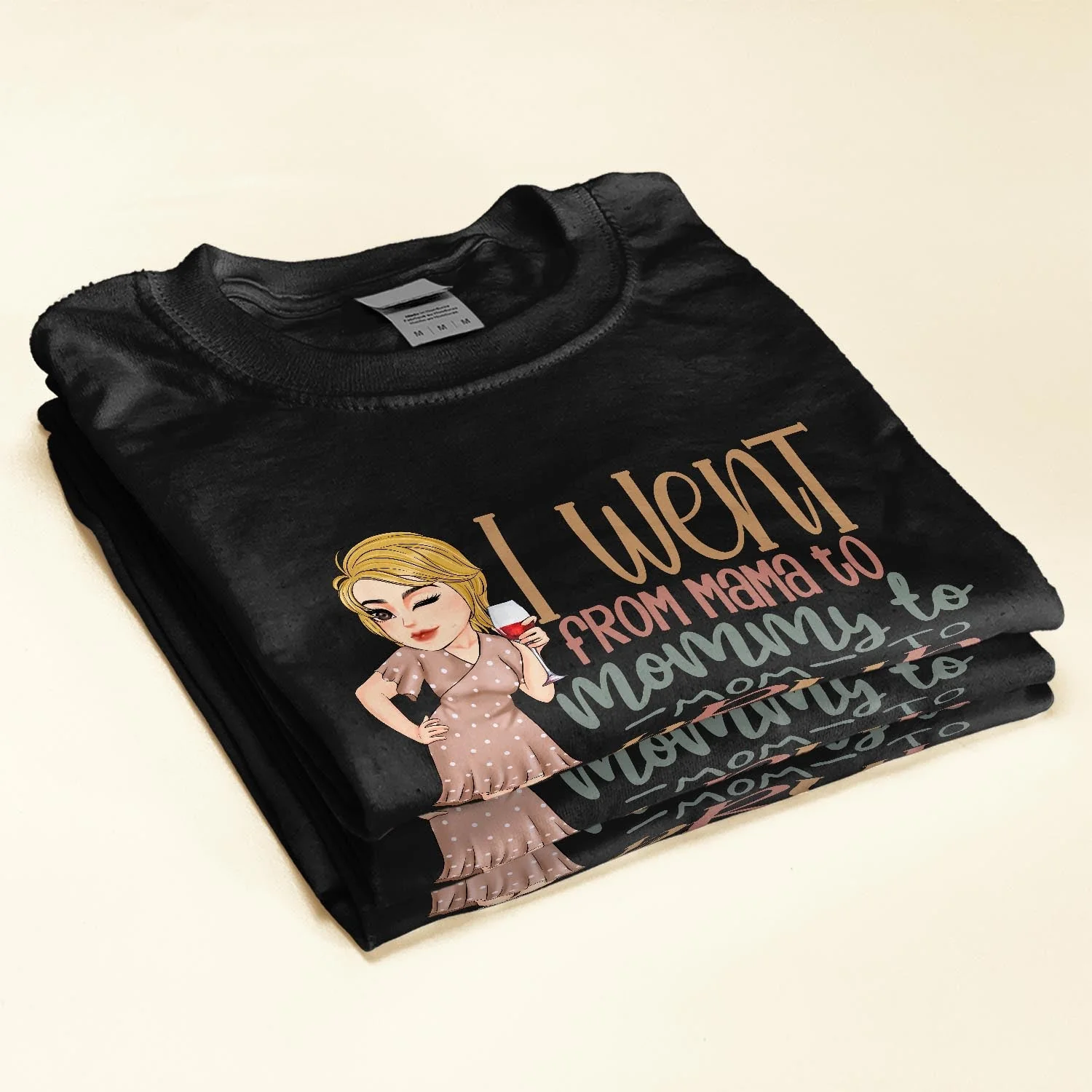 From Mama To Mommy To Mom To Bruh - Personalized Shirt - Birthday, Funny, Mother's Day Gift For Mom, Mother, Wife, Grandma, Nana - Image 2