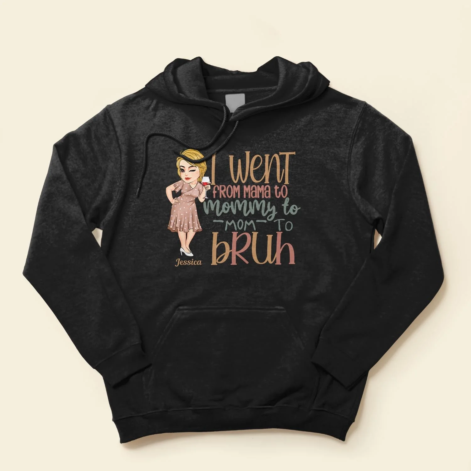 From Mama To Mommy To Mom To Bruh - Personalized Shirt - Birthday, Funny, Mother's Day Gift For Mom, Mother, Wife, Grandma, Nana - Image 4