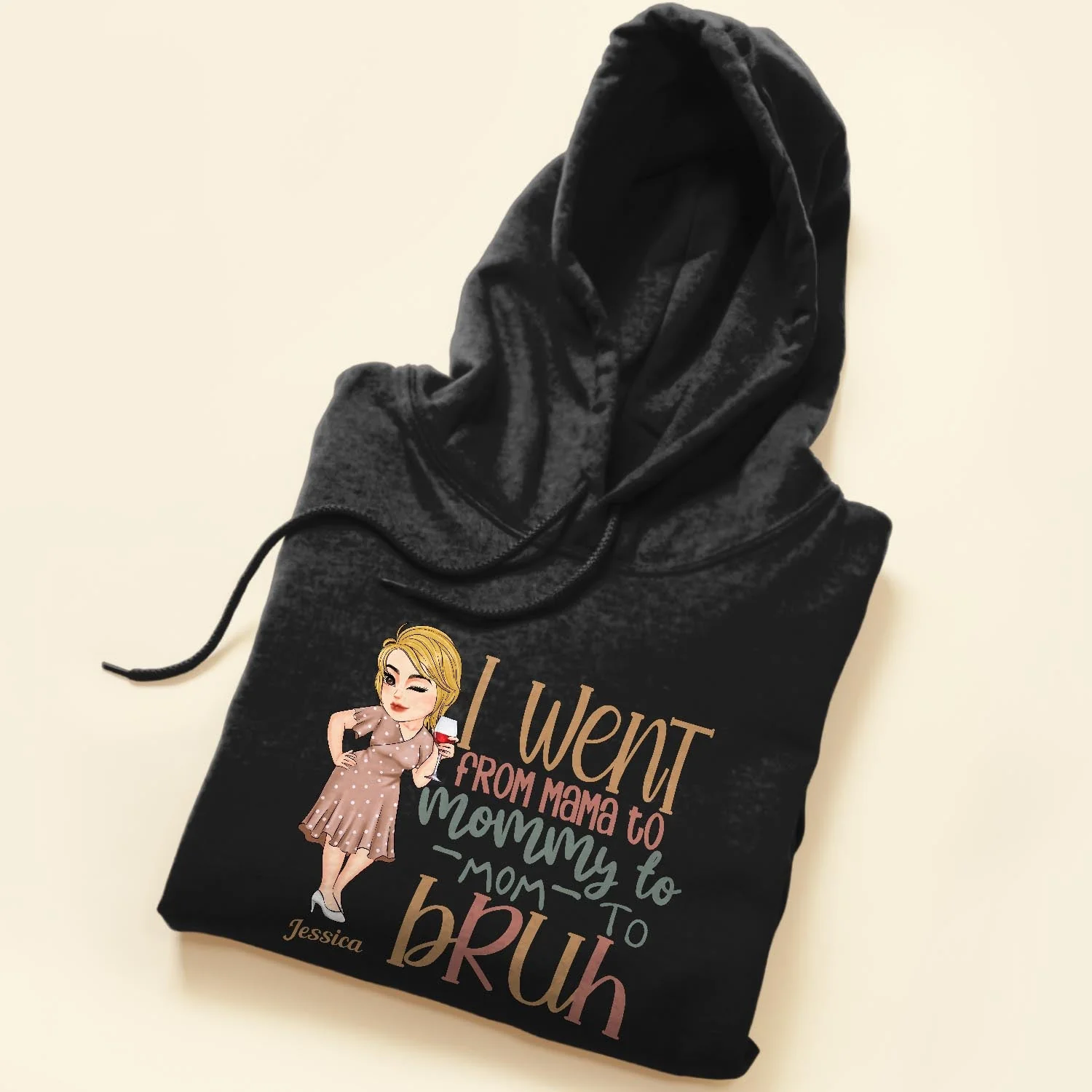 From Mama To Mommy To Mom To Bruh - Personalized Shirt - Birthday, Funny, Mother's Day Gift For Mom, Mother, Wife, Grandma, Nana - Image 5