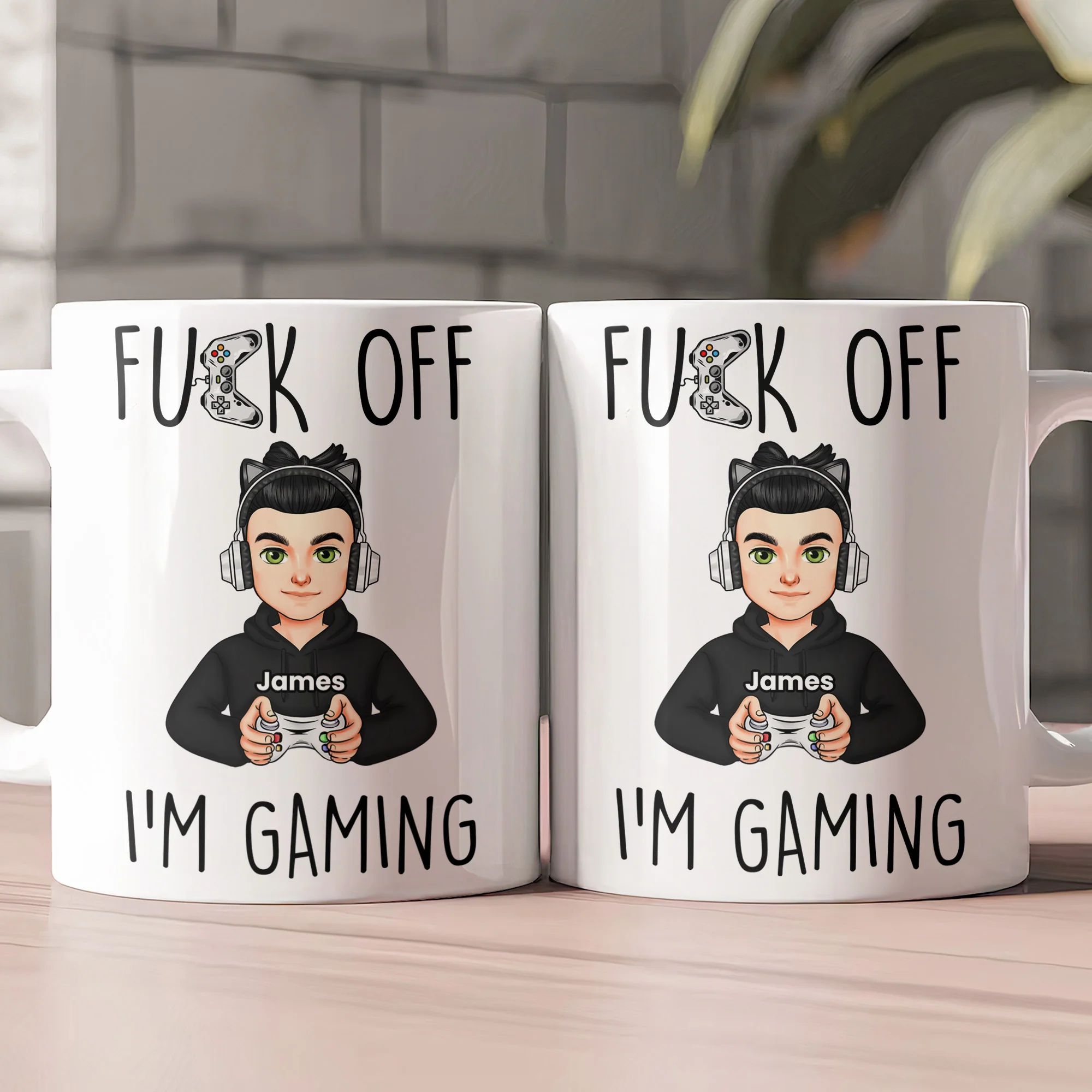 Fuck Off I'm Gaming - Personalized Mug - Image 2