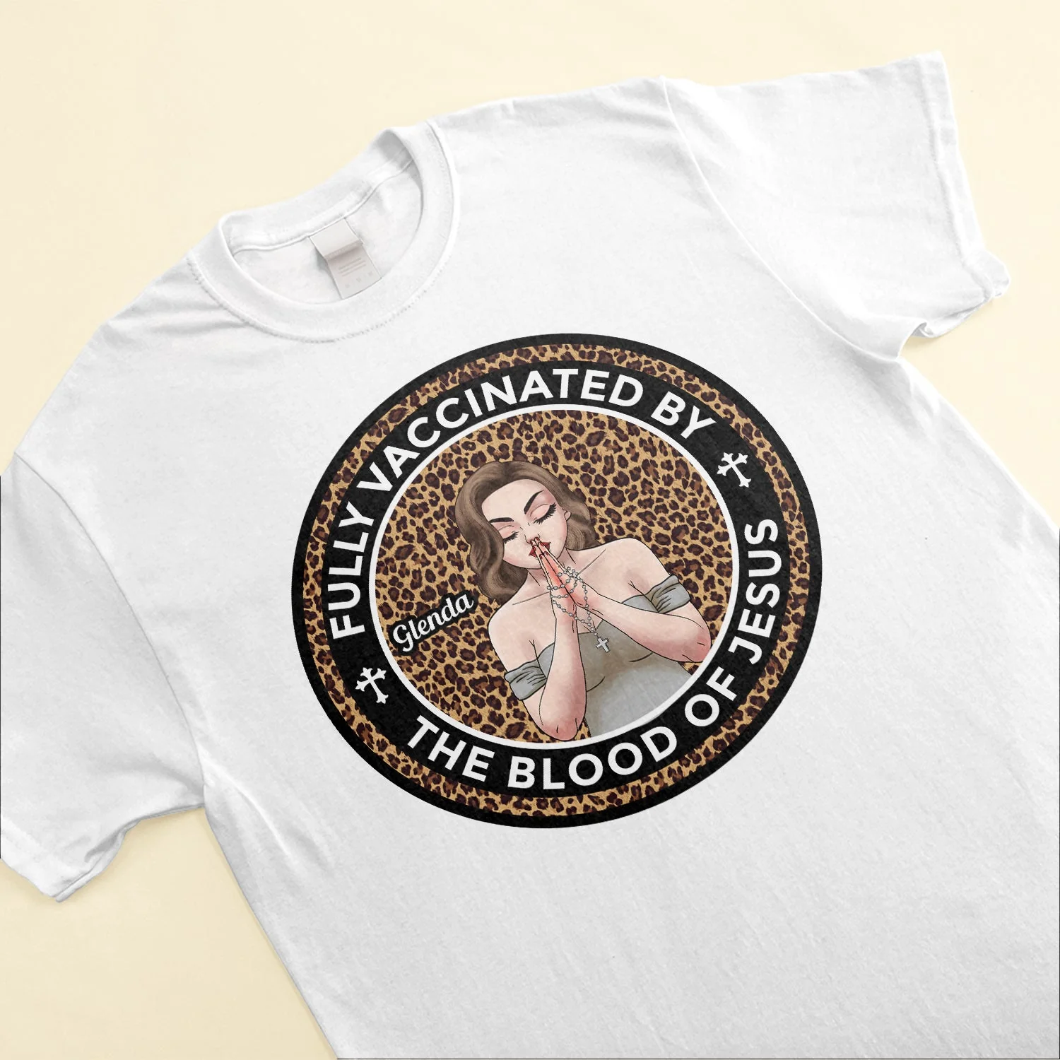 Fully Vaccinated By The Blood Of Jesus - Personalized Shirt - Birthday Gift For Christians, Woman, Girl - Image 3