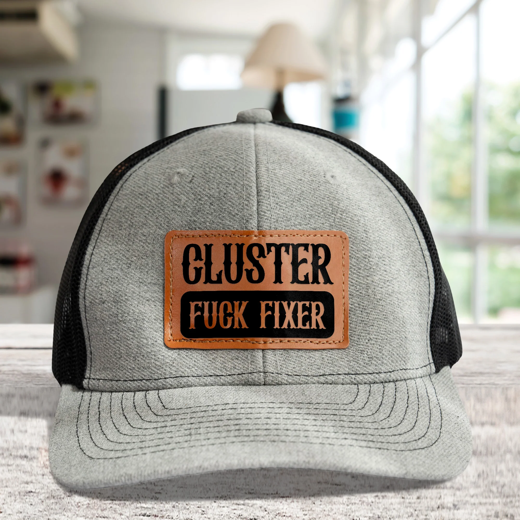Funny Cap Hat Gifts For Boss, Dad, Grandpa, Papa - Custom Fun Quotes - Personalized Leather Patch Hat - Image 6