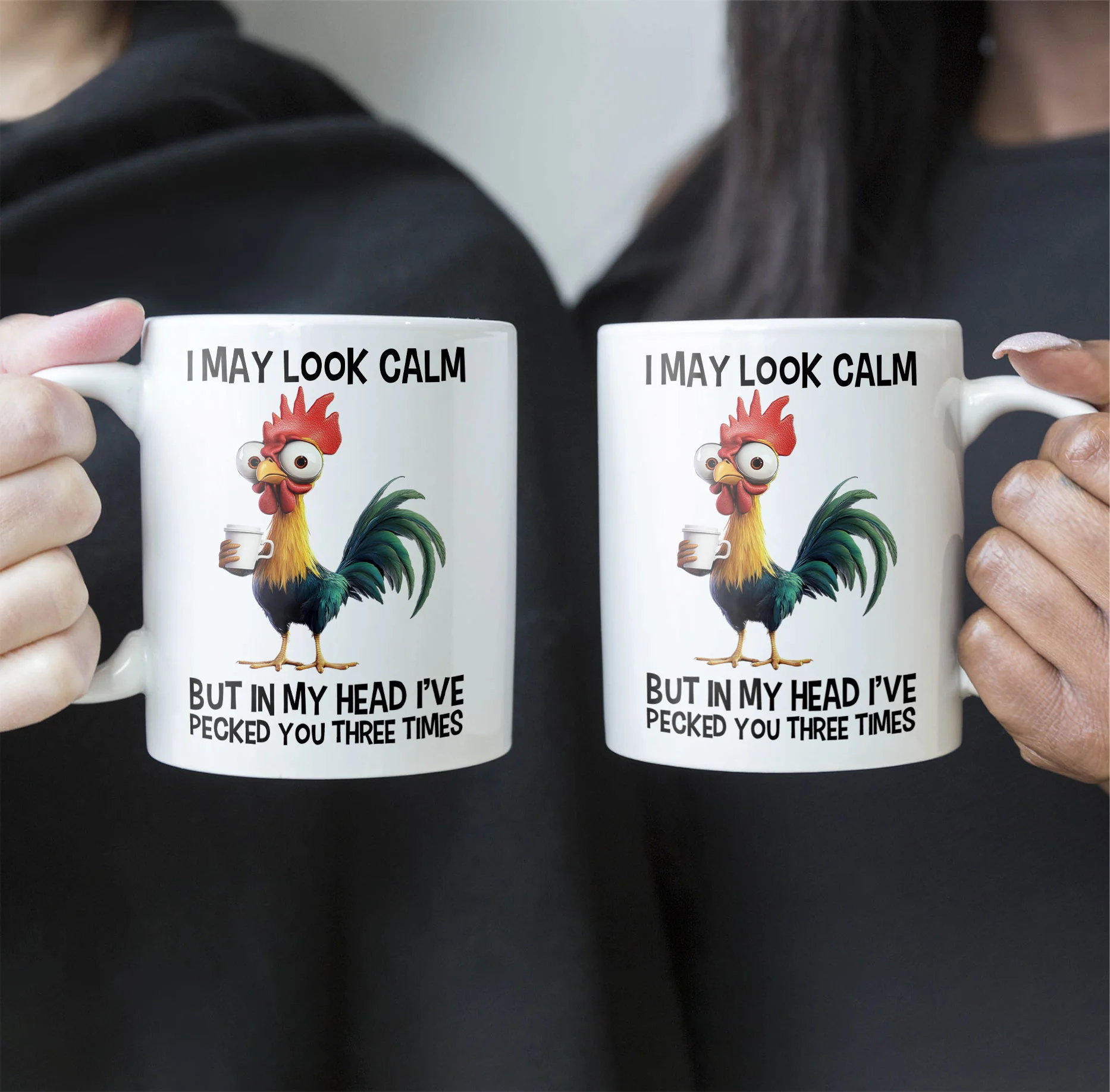 Funny Chicken Mug - I've Pecked You - Fun Gifts For Coworker, Friends, Boss - Personalized Mug - Image 4