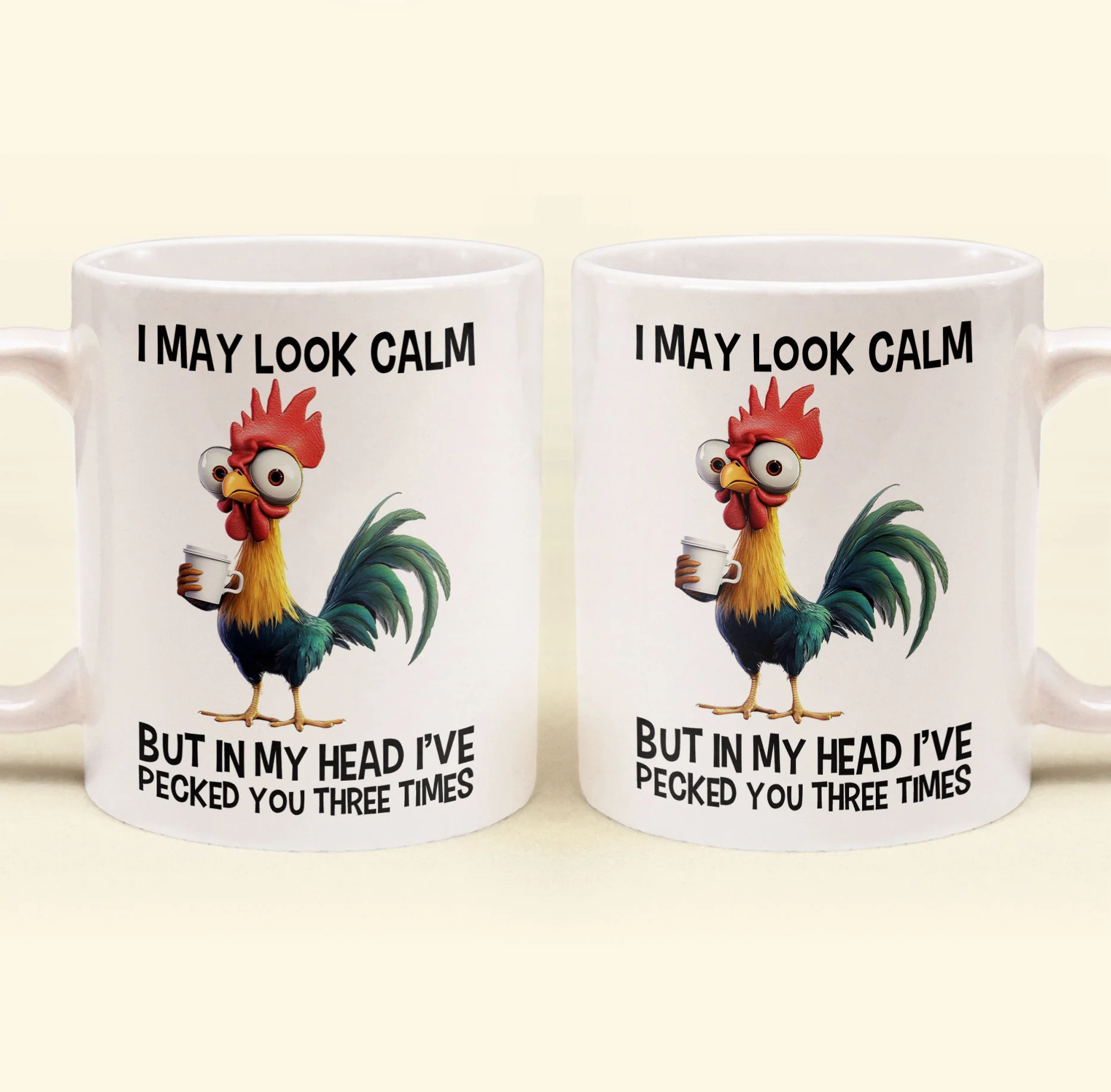 Funny Chicken Mug - I've Pecked You - Fun Gifts For Coworker, Friends, Boss - Personalized Mug - Image 5