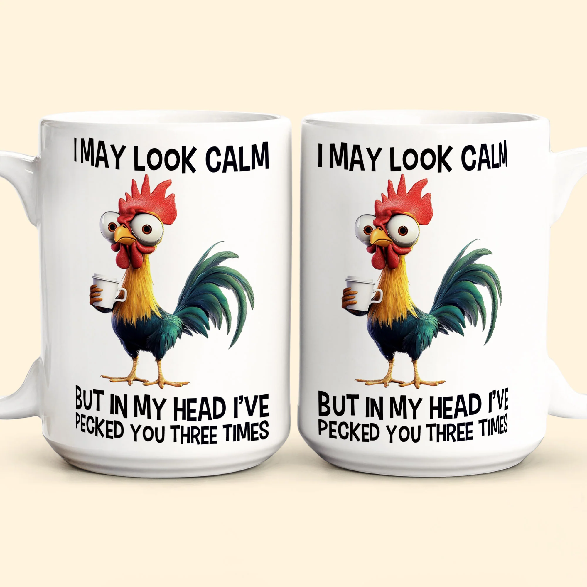 Funny Chicken Mug - I've Pecked You - Fun Gifts For Coworker, Friends, Boss - Personalized Mug - Image 6