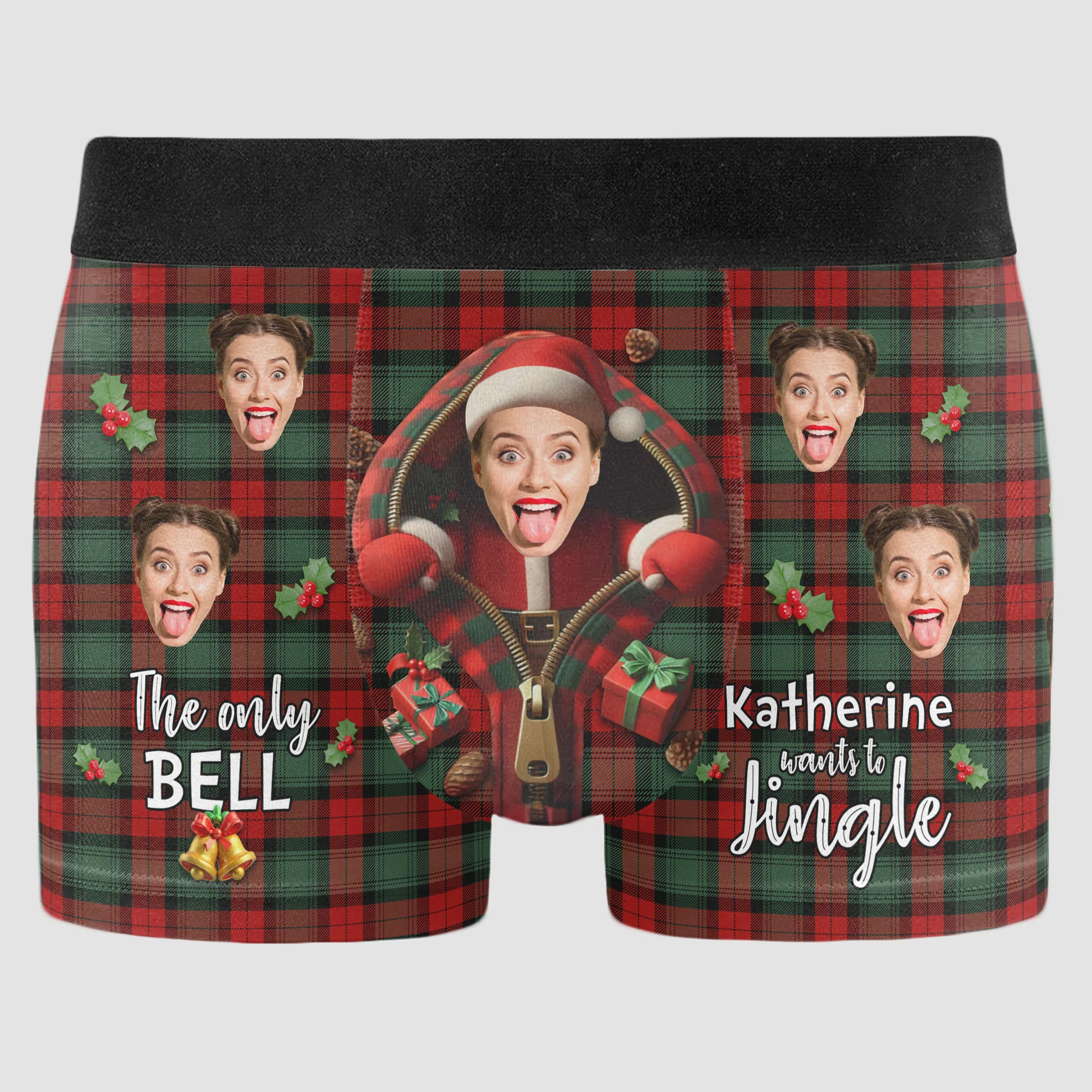 Funny Christmas Gift For Husband Boyfriend - Personalized Photo Men's Boxer Briefs - Image 7