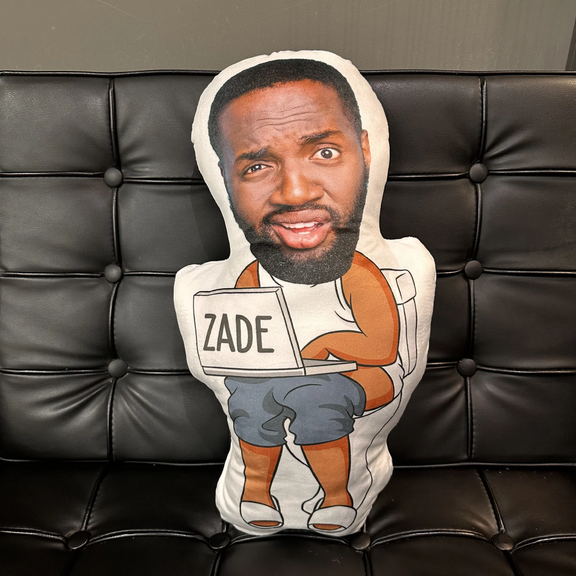 Funny Dad Doing Dad Sh*t Custom Face - Personalized Photo Custom Shaped Pillow - Image 5