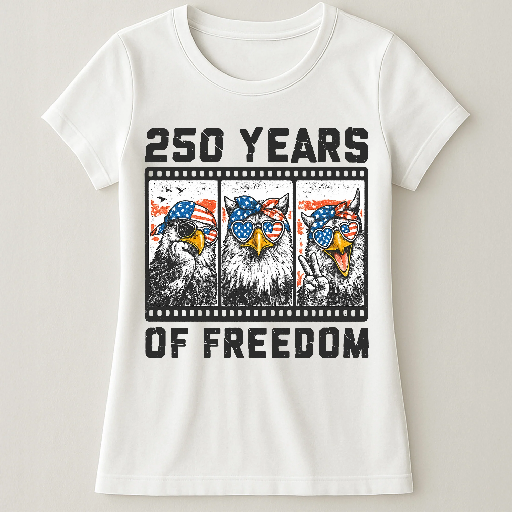 Funny Eagel 250 Years Happy -  Shirt - Image 16