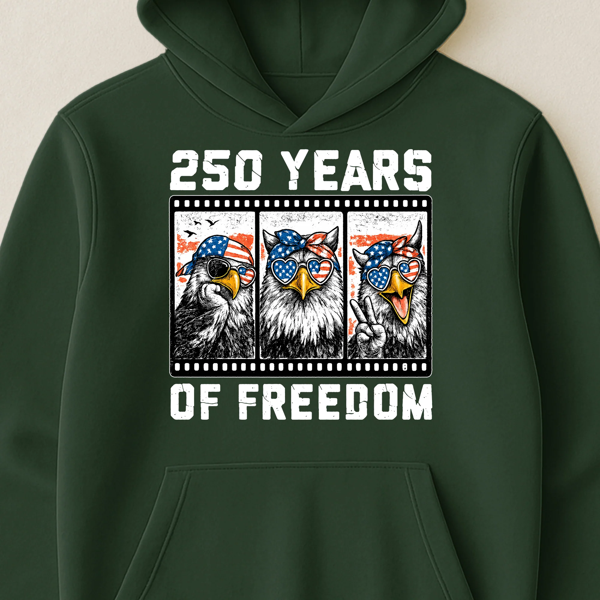 Funny Eagel 250 Years Happy -  Shirt - Image 35