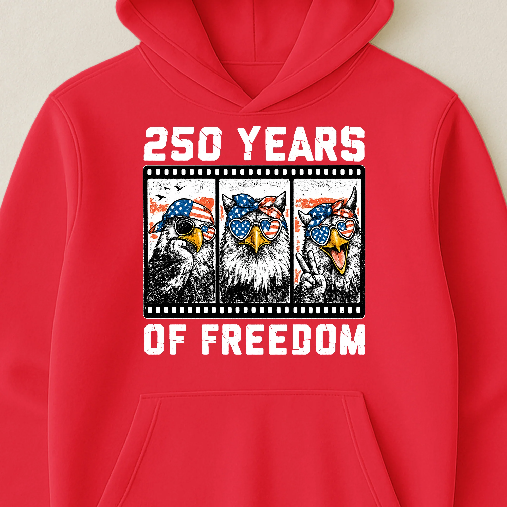 Funny Eagel 250 Years Happy -  Shirt - Image 37