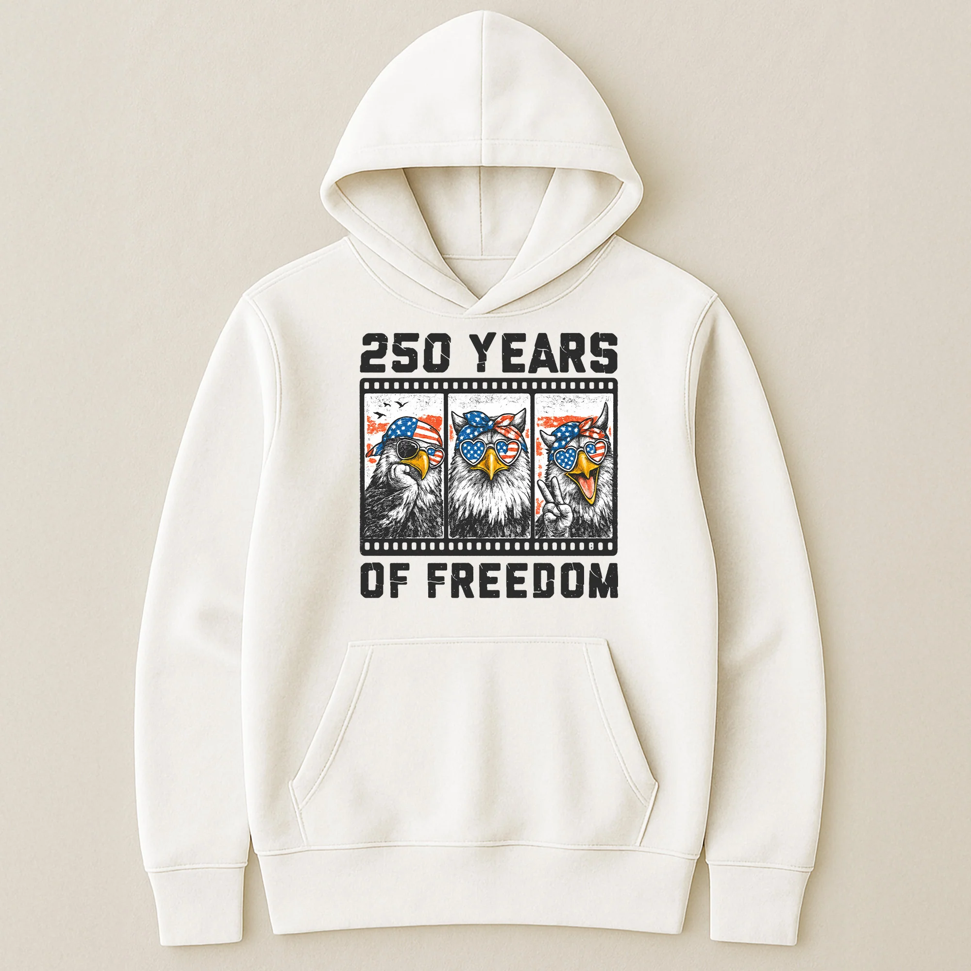 Funny Eagel 250 Years Happy -  Shirt - Image 4