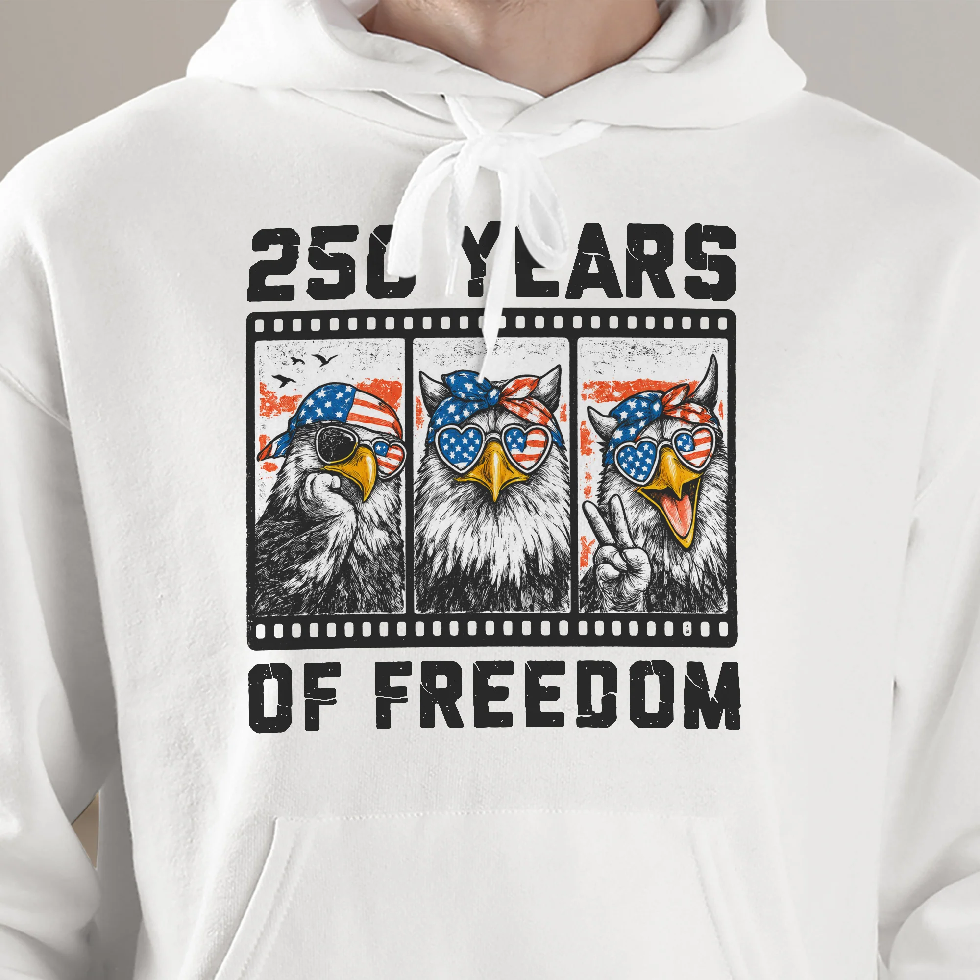 Funny Eagel 250 Years Happy -  Shirt - Image 5
