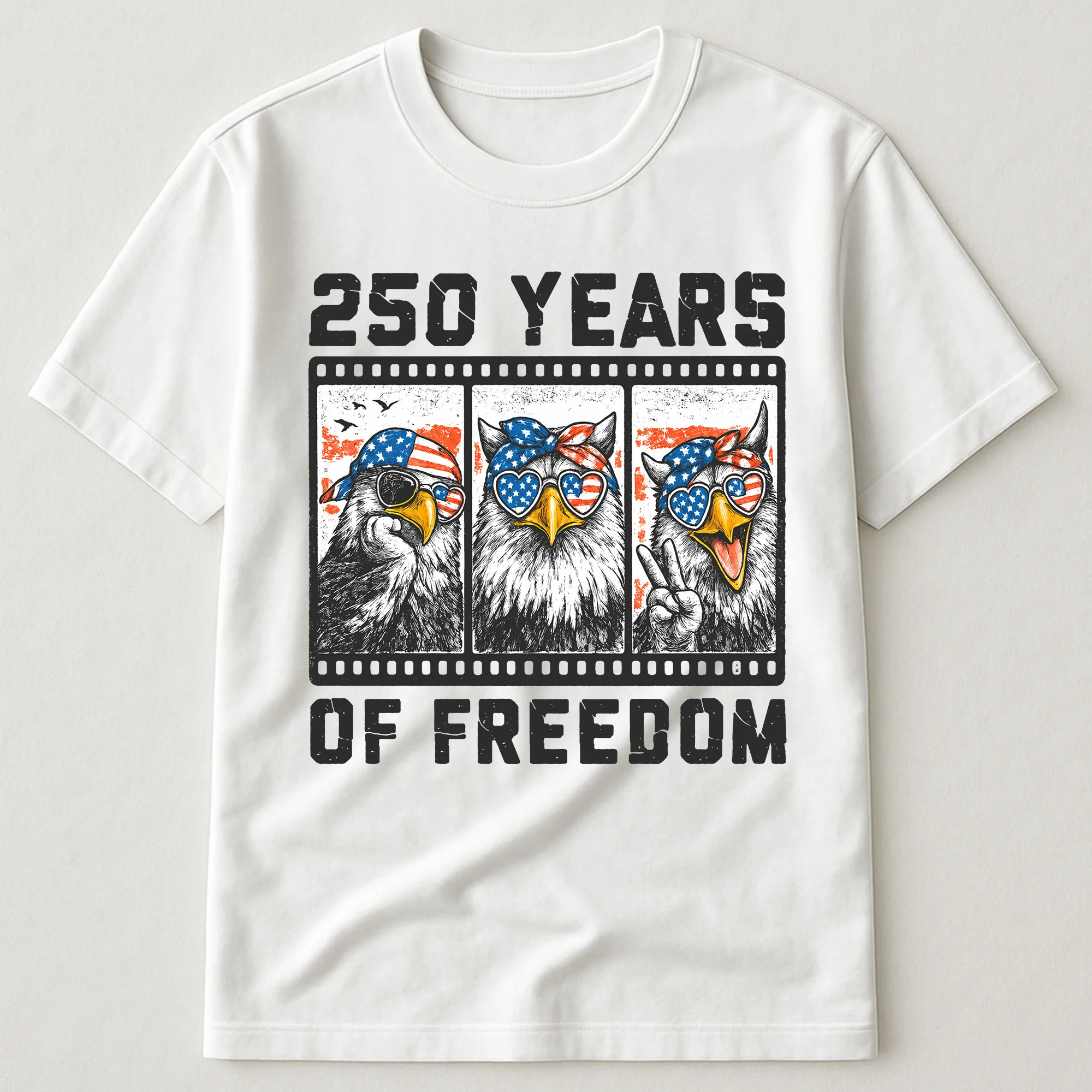 Funny Eagel 250 Years Happy -  Shirt - Image 6