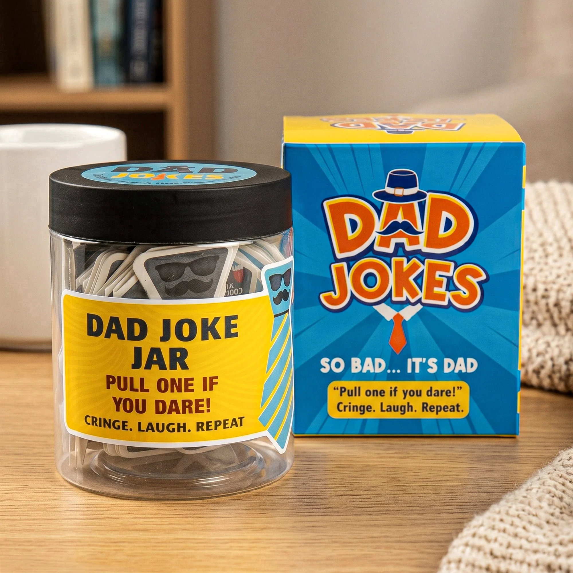Funny Father's Day Gifts From Kids, Wife - Dad Jokes - Dad Joke Jar - Image 2