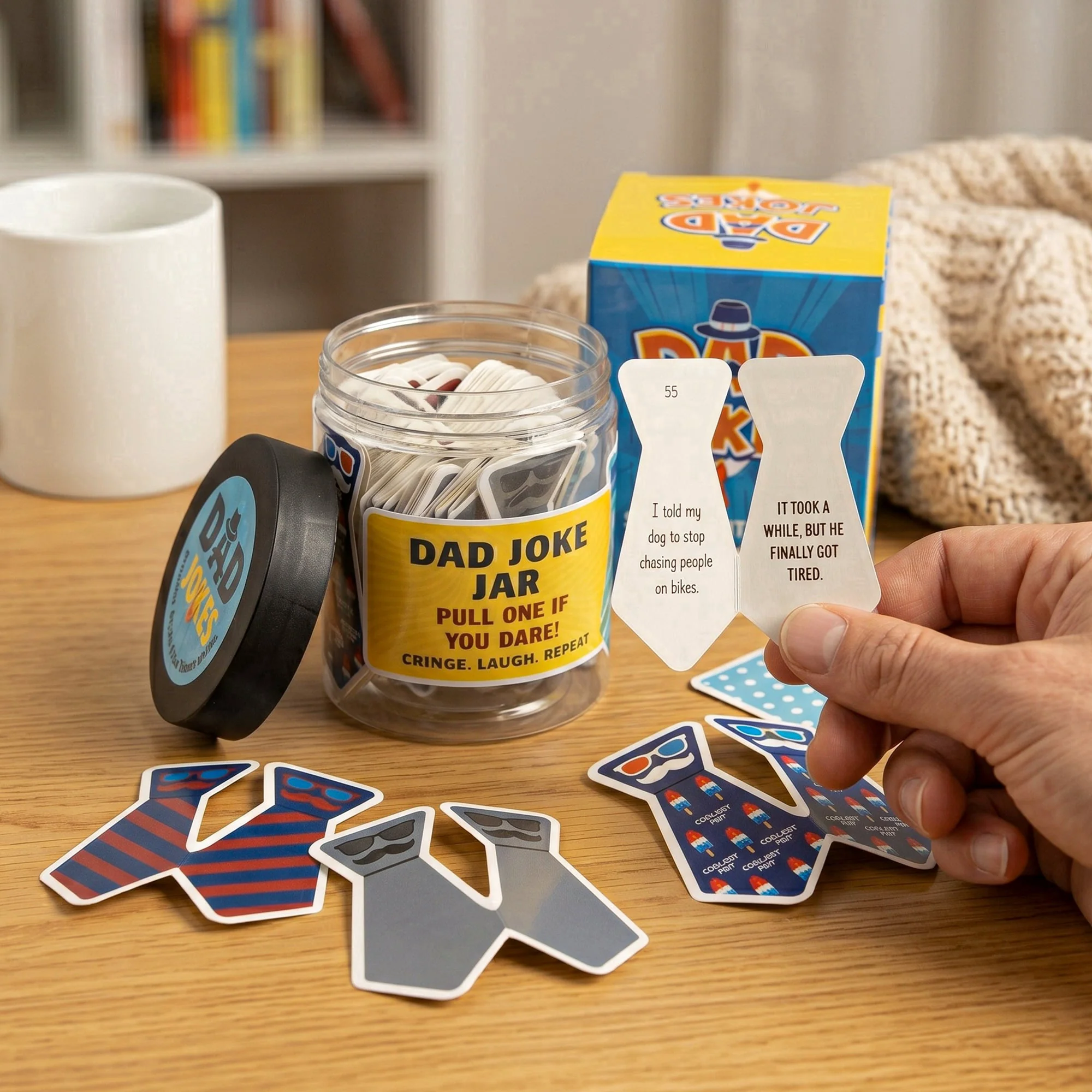 Funny Father's Day Gifts From Kids, Wife - Dad Jokes - Dad Joke Jar - Image 3