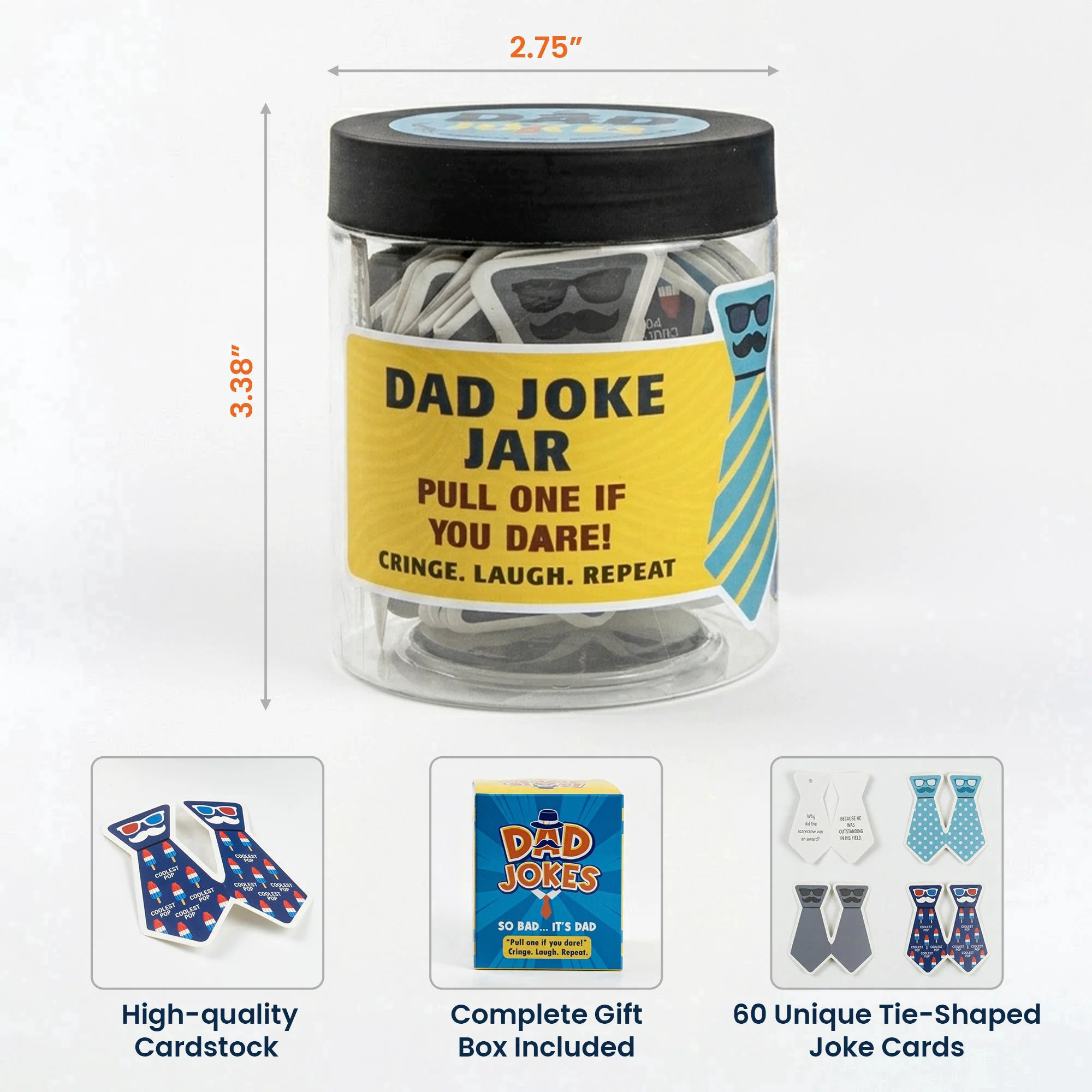 Funny Father's Day Gifts From Kids, Wife - Dad Jokes - Dad Joke Jar - Image 6