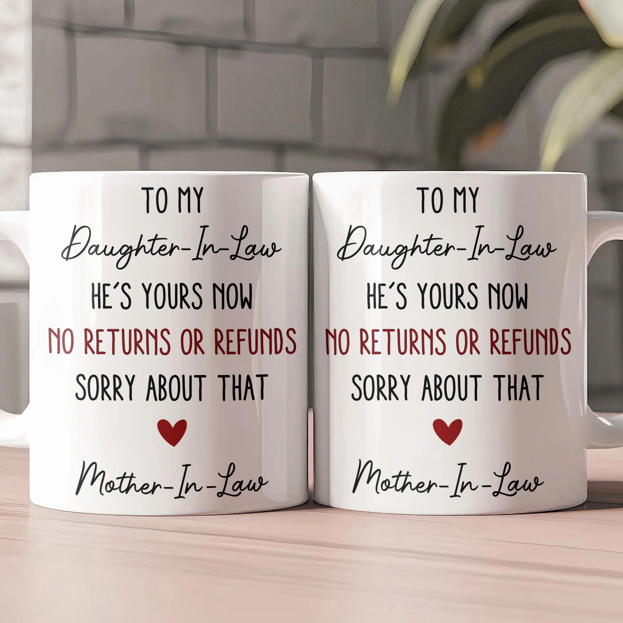 Funny Gift For Daughter-In-Law, Son-In-Law From Mother-In-Law - Personalized Mug - Image 2