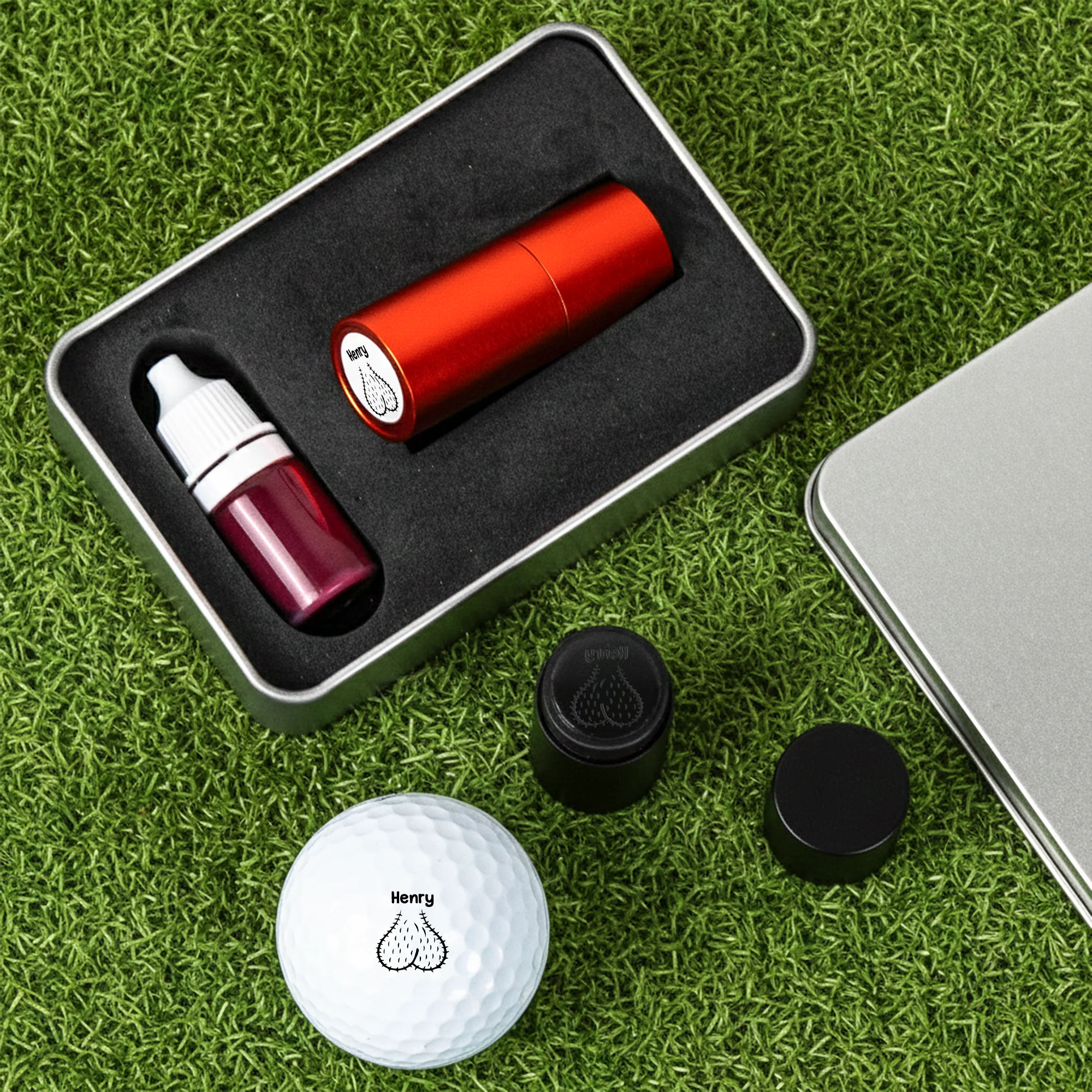 Funny Golf Gifts For Men, Guy Gift, Funny Gift For Man - Personalized Golf Ball Stamp - Image 4