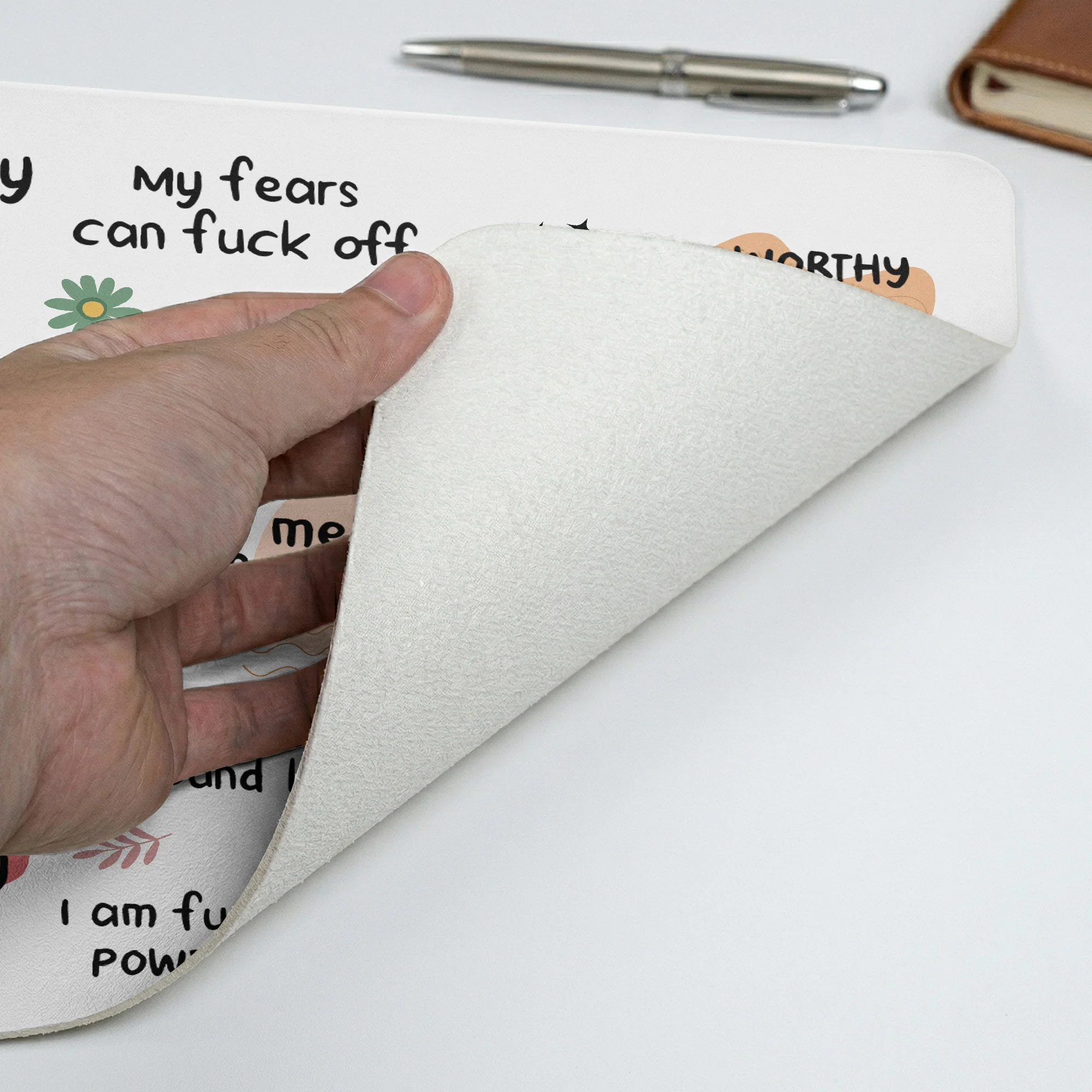 Funny Large Desk Mat - Bad B*Tch Affirmations - For Coworkers, Friends, Self Gift - Personalized Desk Mat - Image 3