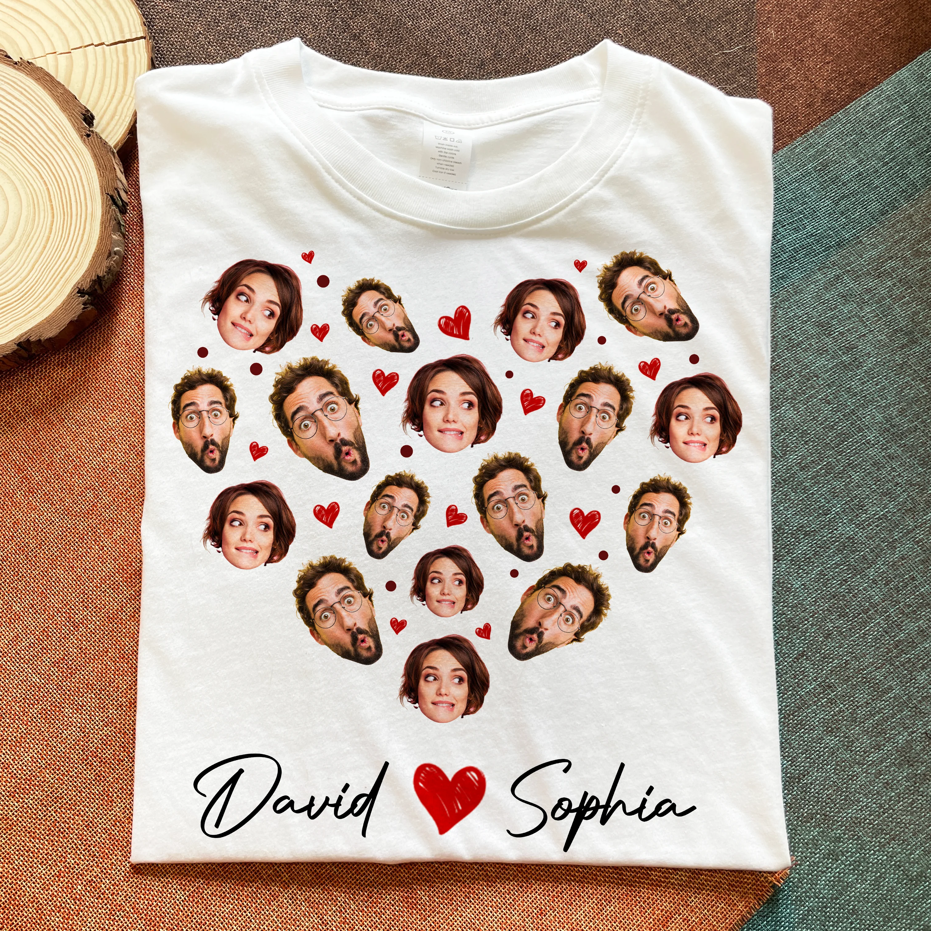 Funny Lover Face - Personalized Photo Shirt - Image 5