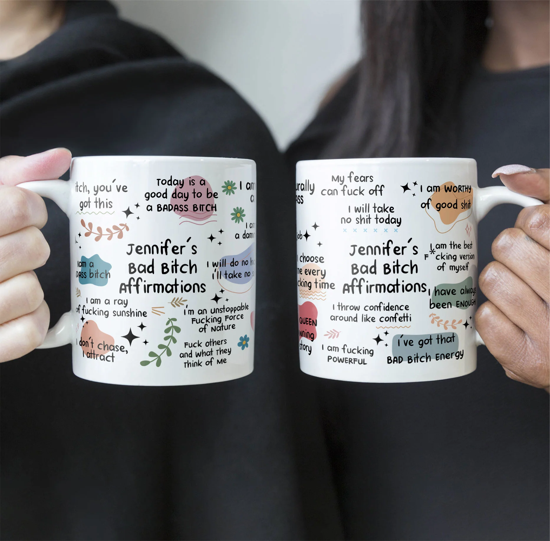 Funny Mug - Bad B*Tch Affirmations - For Coworkers, Friends, Self Gift - Personalized Mug - Image 4