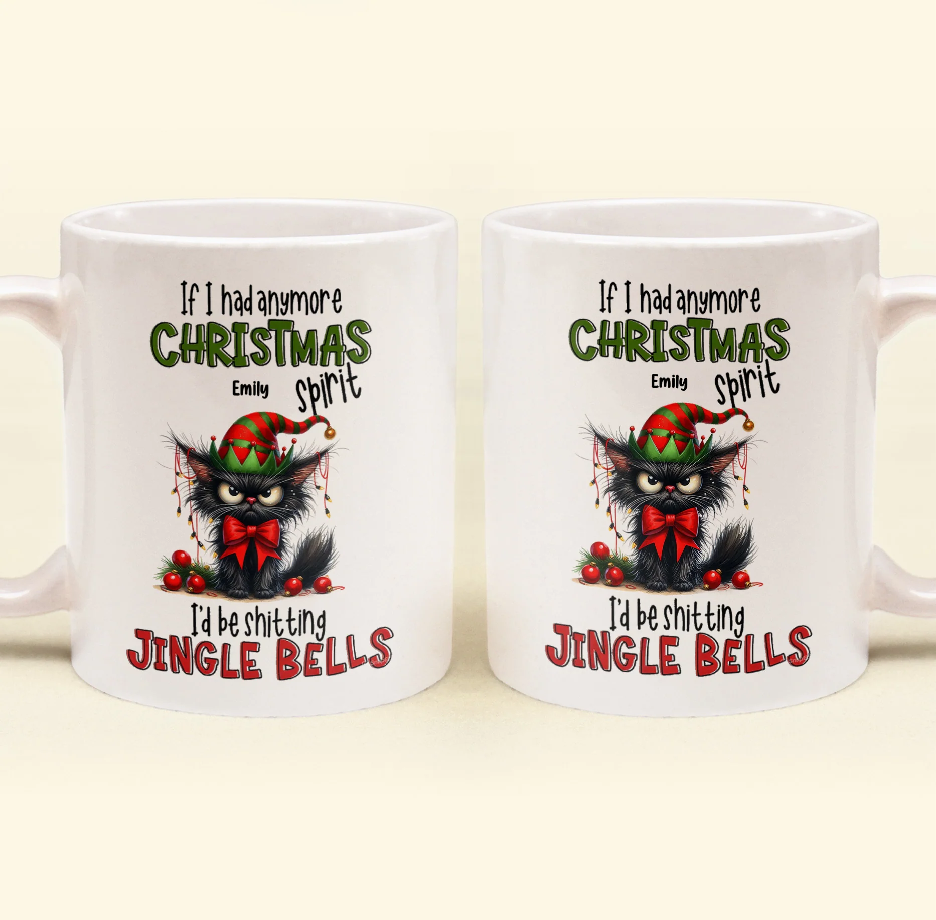 Funny Mug Christmas Spirit For Me Gift - Personalized Mug - Image 5