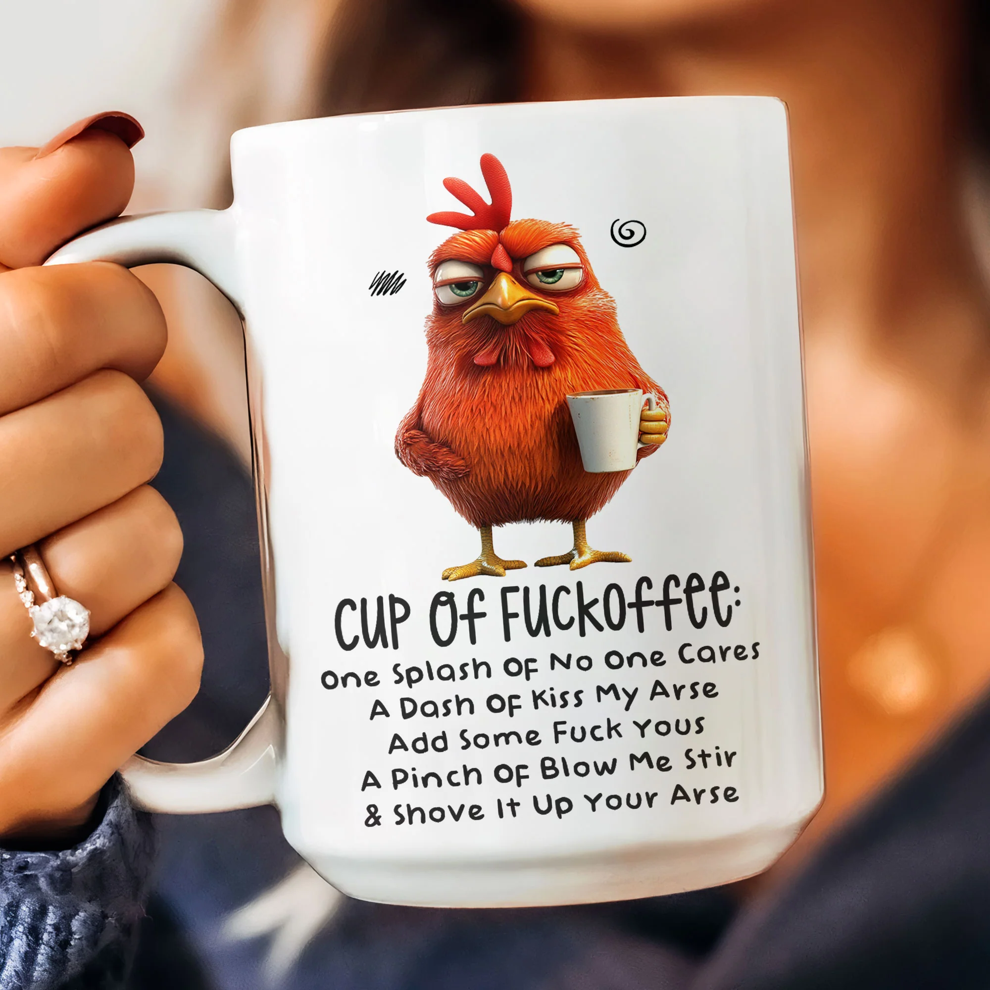 Funny Mug - Cup Of Fuckoffee - Fun Gifts For Coworker, Friends, Boss - Personalized Mug - Image 3