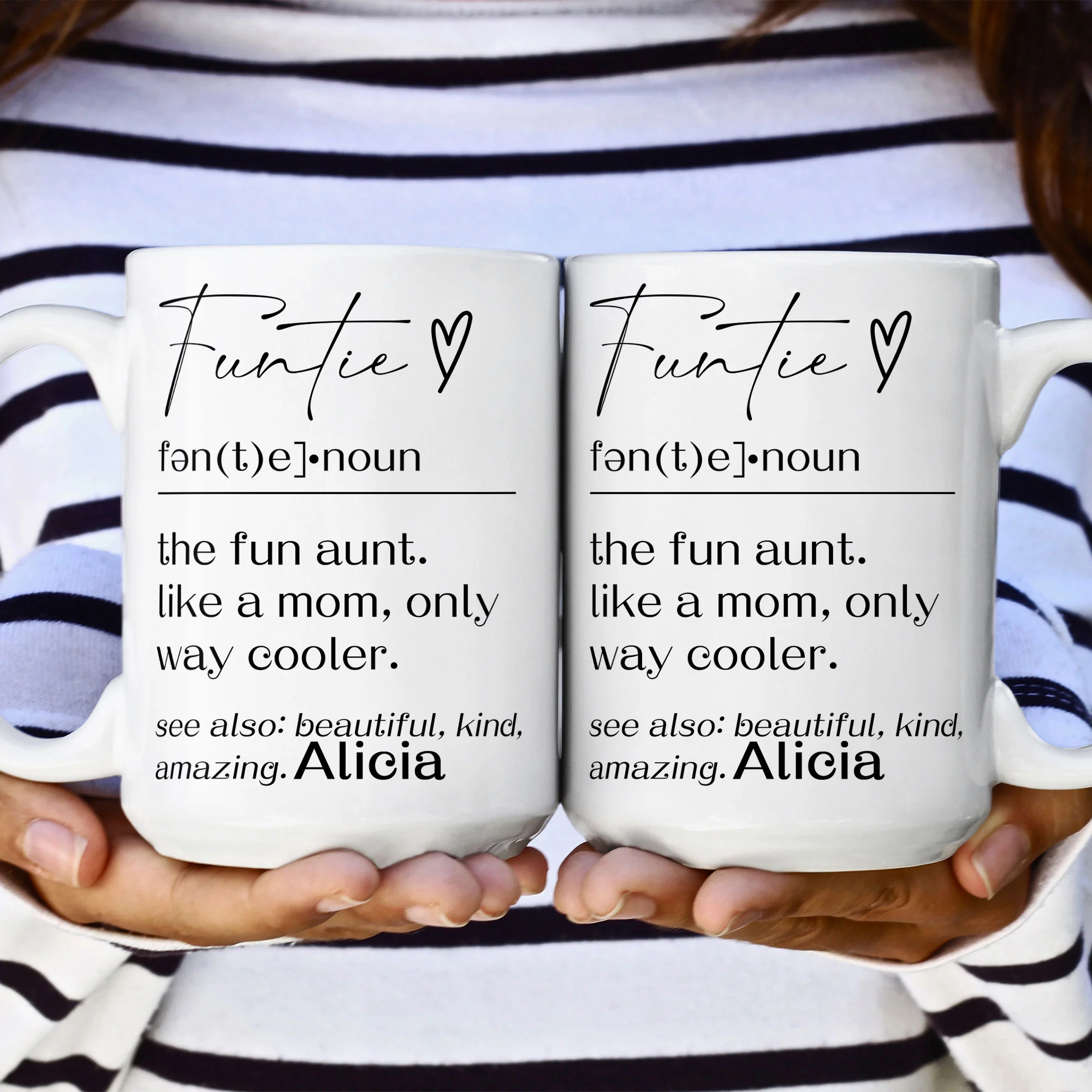 Funny Mug - Funtie Definition - Fun Gifts Aunt, Auntie, Women - Personalized Mug - Image 2