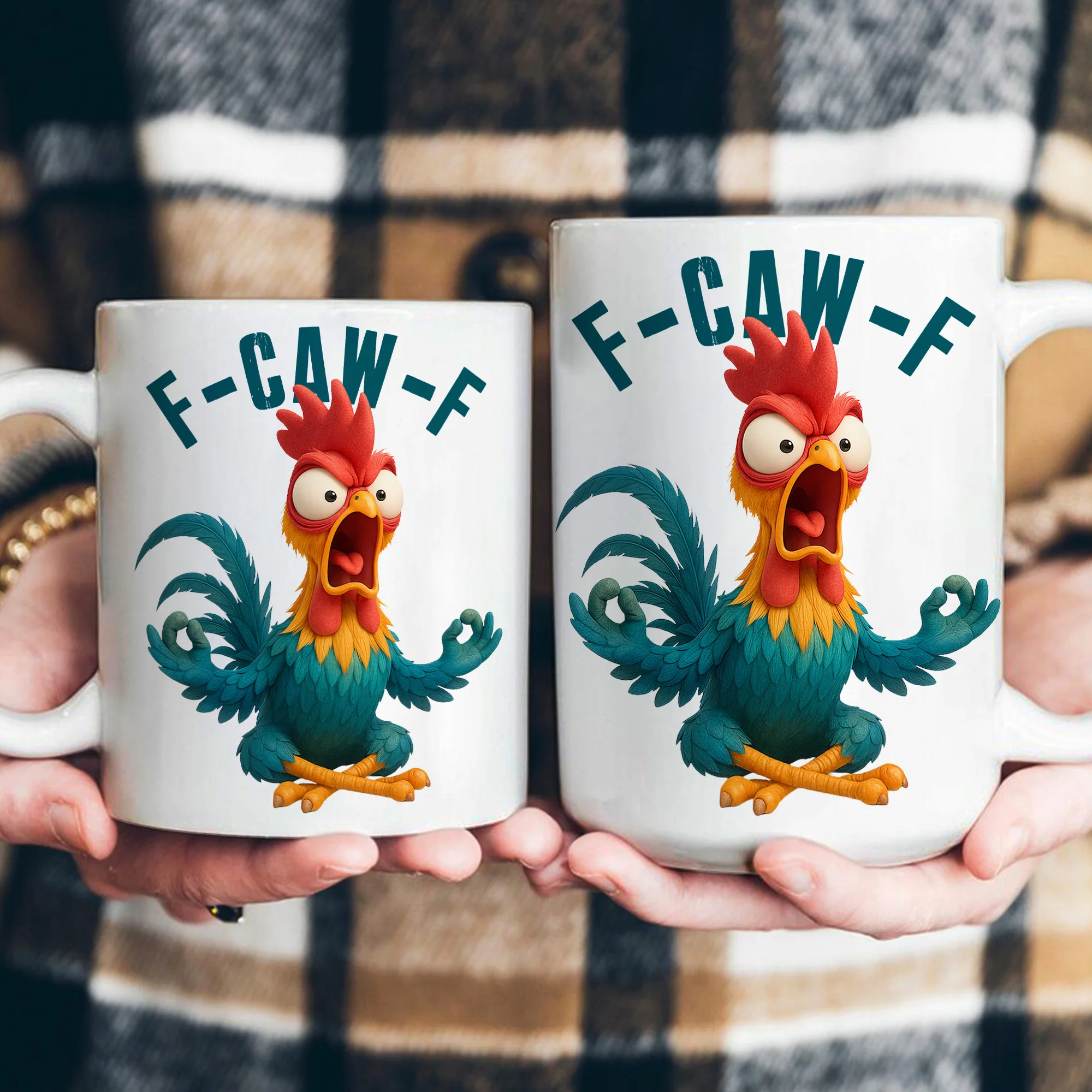 Funny Mug - Humorous Crow F-Caw-F - For Coworkers, Friends - Personalized Mug - Image 8