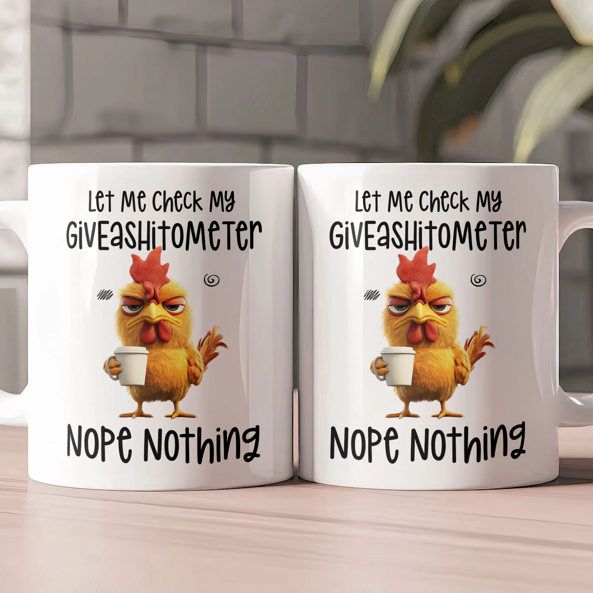Funny Mug - Let Me Check My Giveashitometer Nope Nothing - Exchange Gift, White Elephant Gifts For Coworkers - Mug - Image 2
