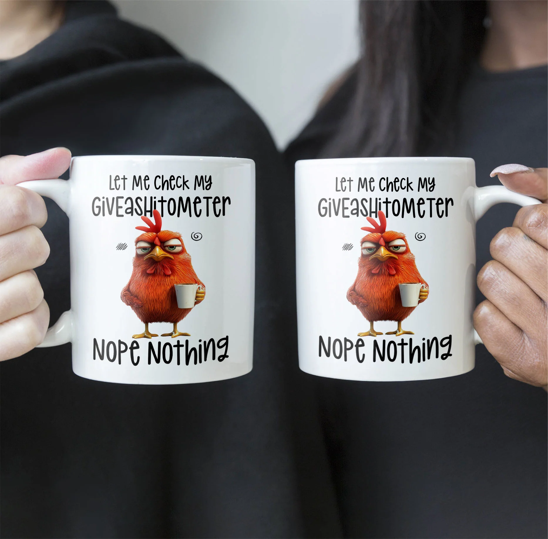 Funny Mug - Let Me Check My Giveashitometer Nope Nothing - Fun Gifts For Coworkers, Friends, Family - Personalized Mug - Image 3