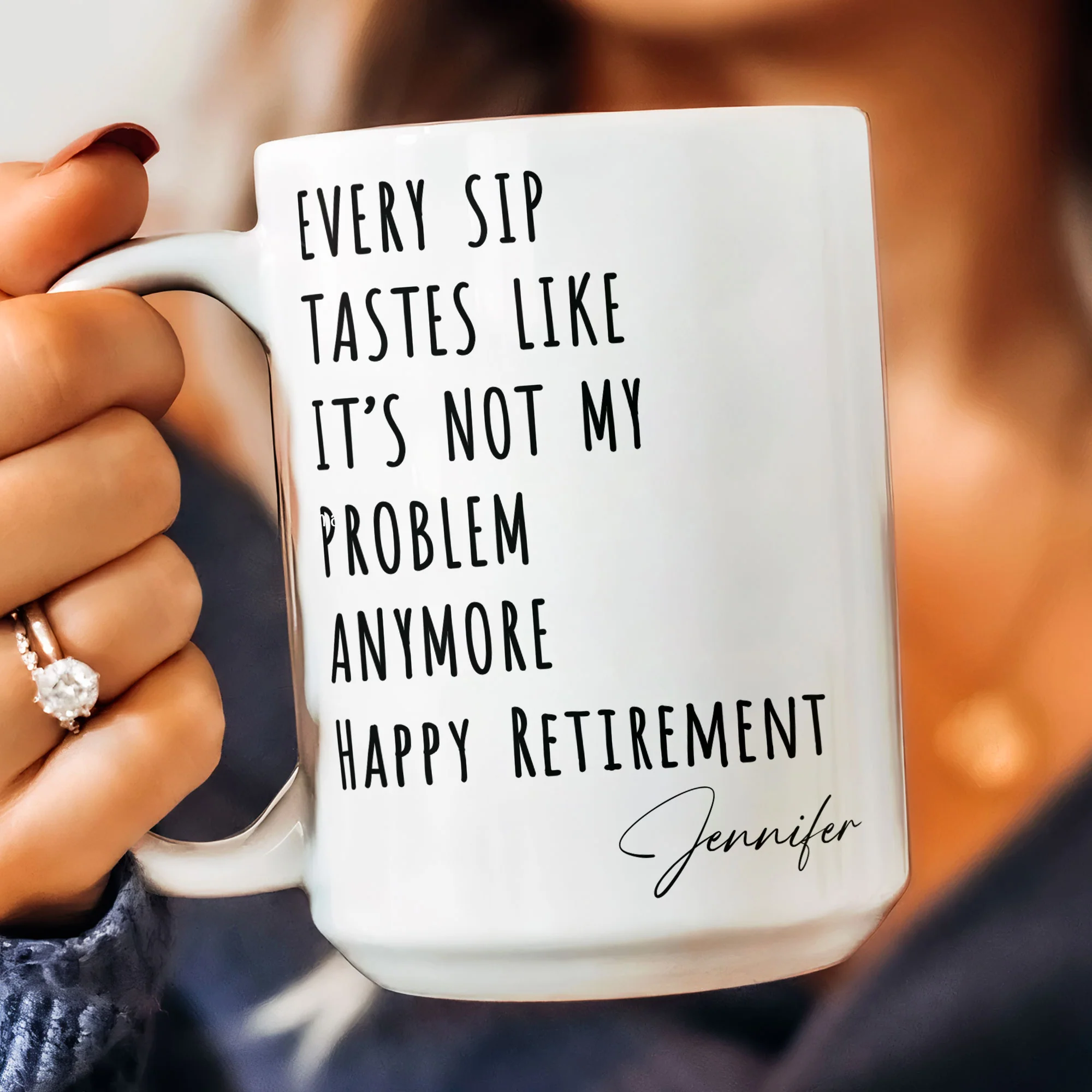 Funny Mug - Retirement - Fun Gifts For Coworker, Friends, Boss - Personalized Mug - Image 4