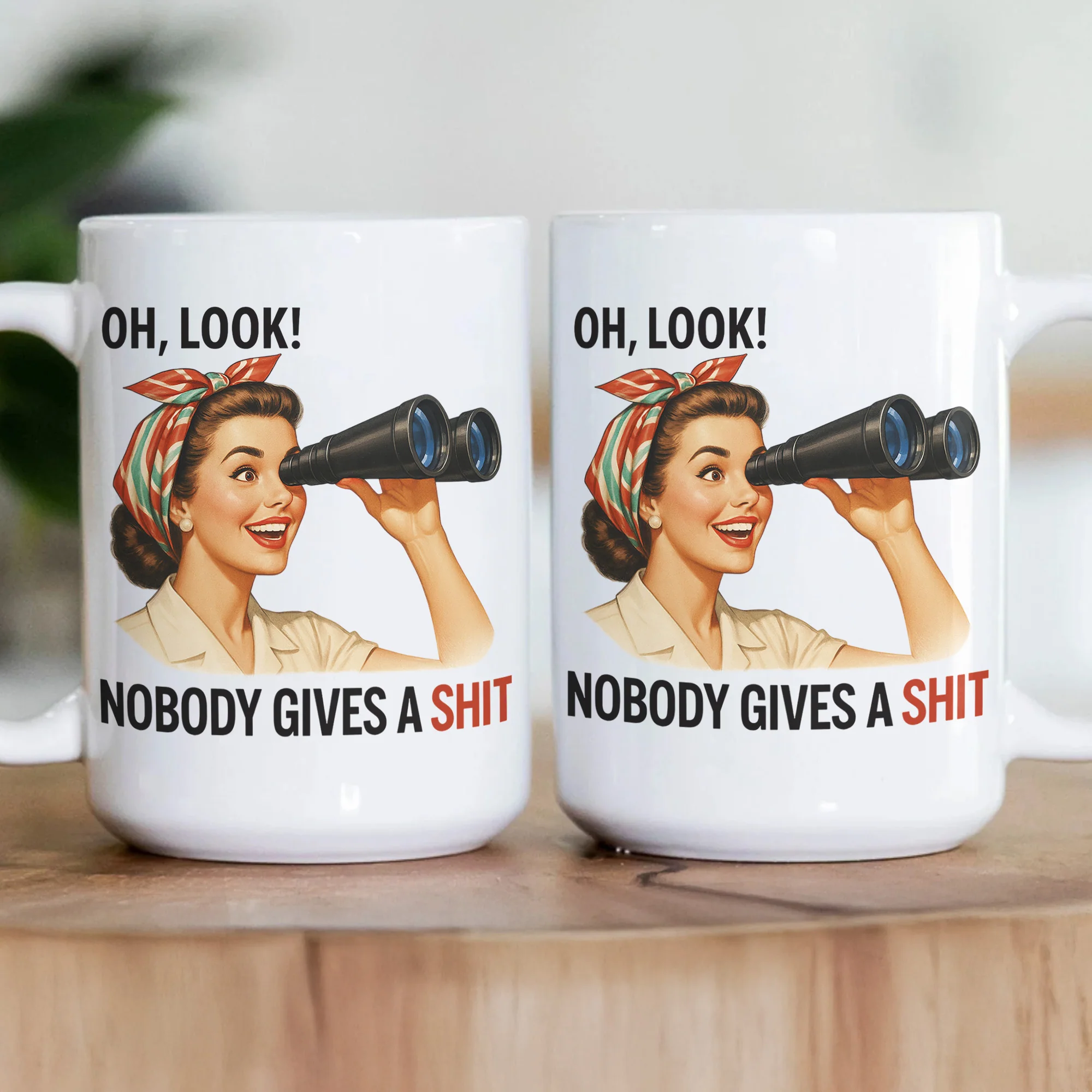Funny Mug - Sarcastic Retro Housewife Ver 1 - Exchange Gifts, Gag Gifts, White Elephants Gifts - Personalized Mug - Image 3