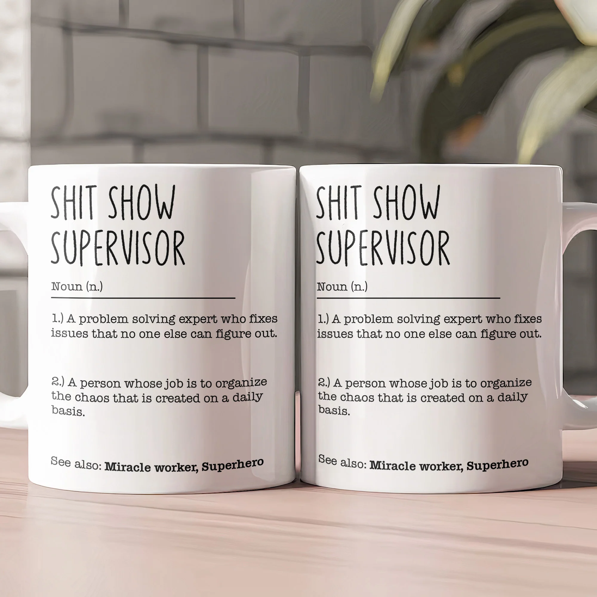 Funny Mug - Sh*t Show Supervisor - Fun Gifts For Coworker, Boss - Mug - Image 2