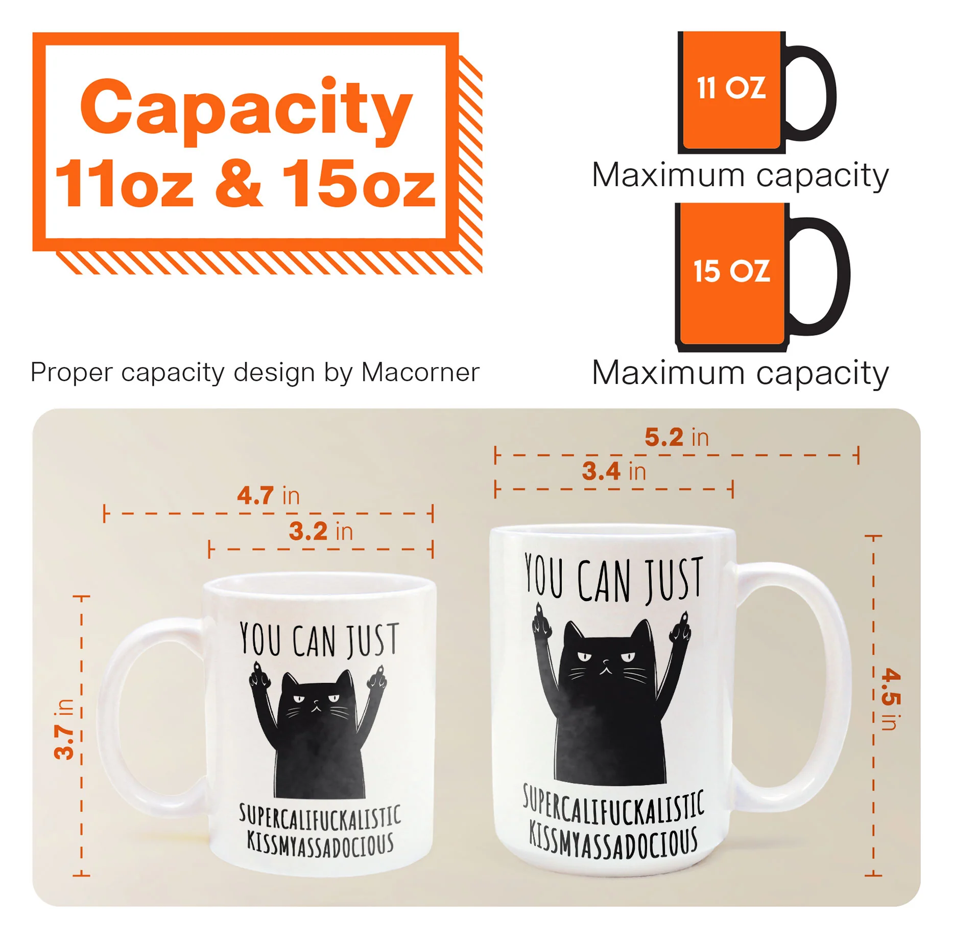 Funny Mug - Supercalifuckalistic Kissmyassadocious - Fun Gifts For Coworker, Friends, Boss - Personalized Mug - Image 6