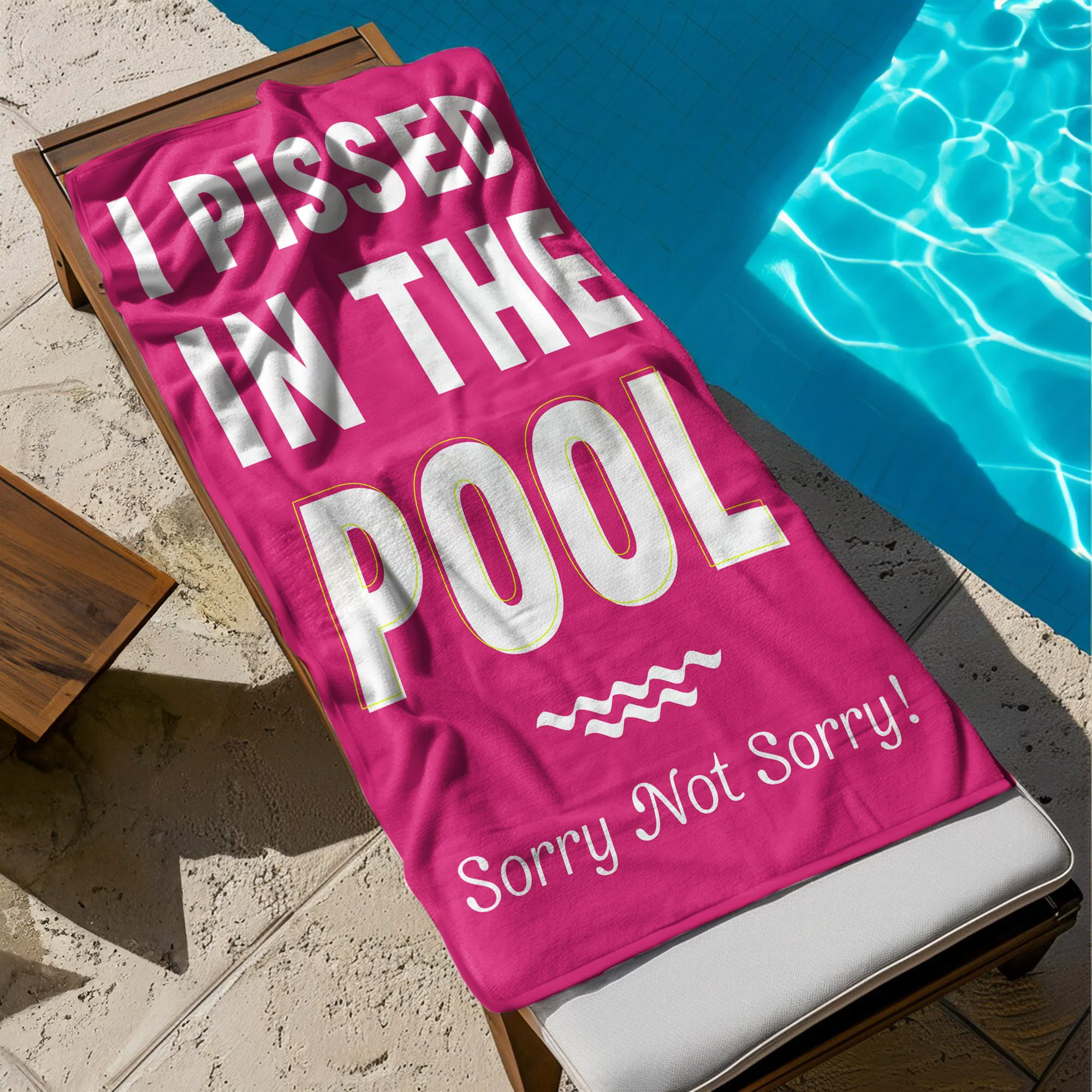 Funny & Naughty For Friends, Family For Vacation - Personalized Beach Towel - Image 4