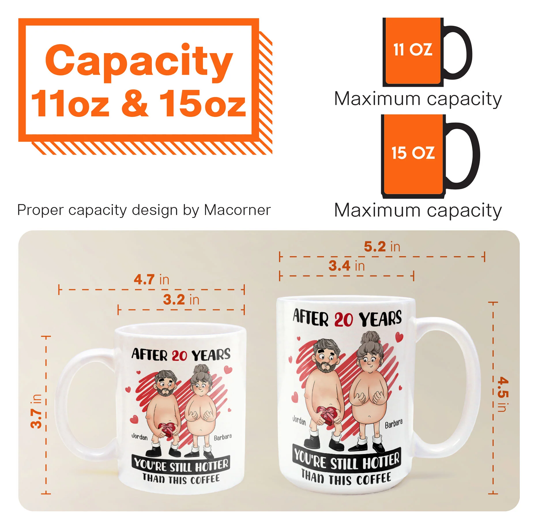Funny Old Couple You're Still Hotter Than This Coffee - Personalized Mug - Image 7