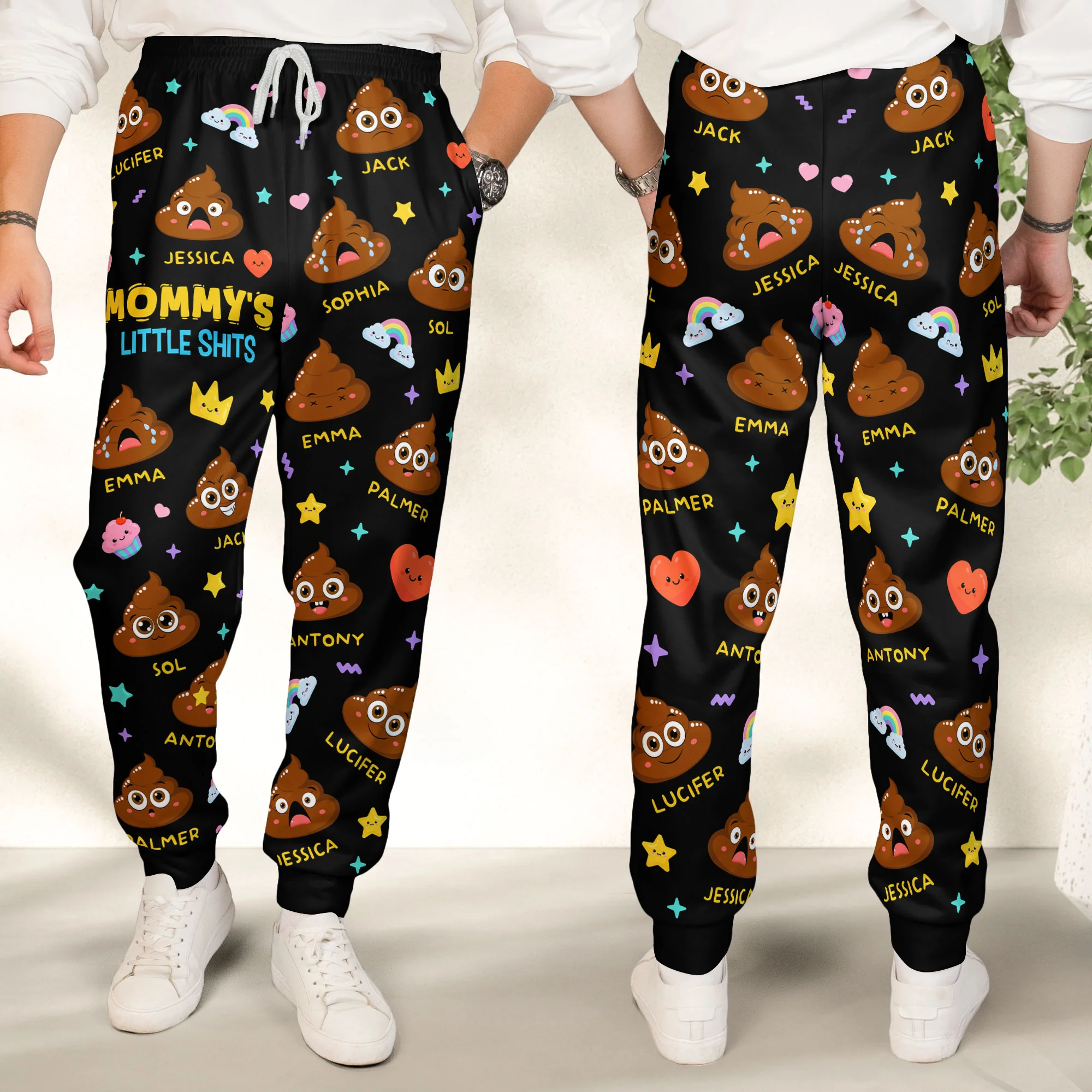Funny Pants - Mommy's Little Sh*Ts - Mother's Day Gifts, Birthday Gifts - Personalized Sweatpants - Image 3