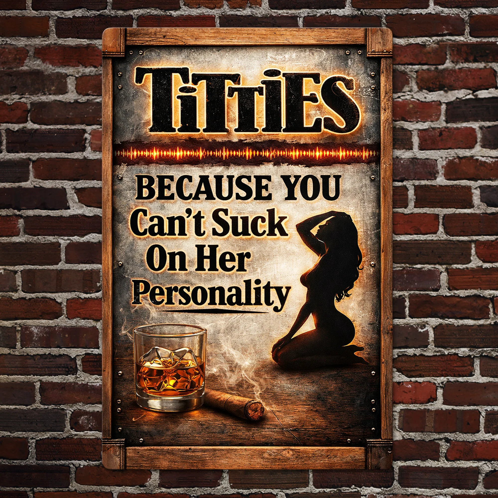 Funny Sign For Beer Bar, Men Club - Personalized Metal Sign - Image 9