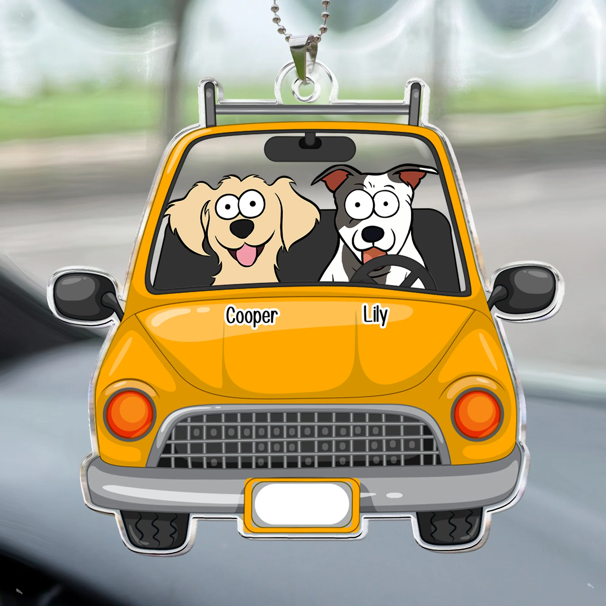 Fur Babies In The Car - Personalized Rear View Mirror Accessory - Image 3